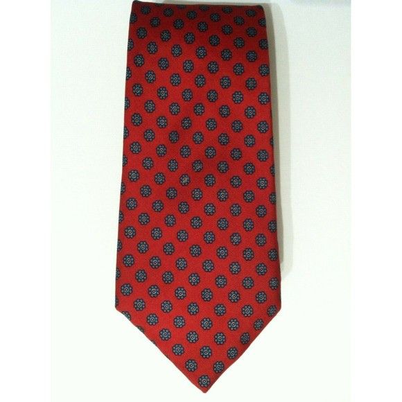 Allen Solly ALLEN SOLLY MENS RED 100%SILK NECK TIE WIDTH: 3 1/4" Size ONE SIZE - 1 Thumbnail