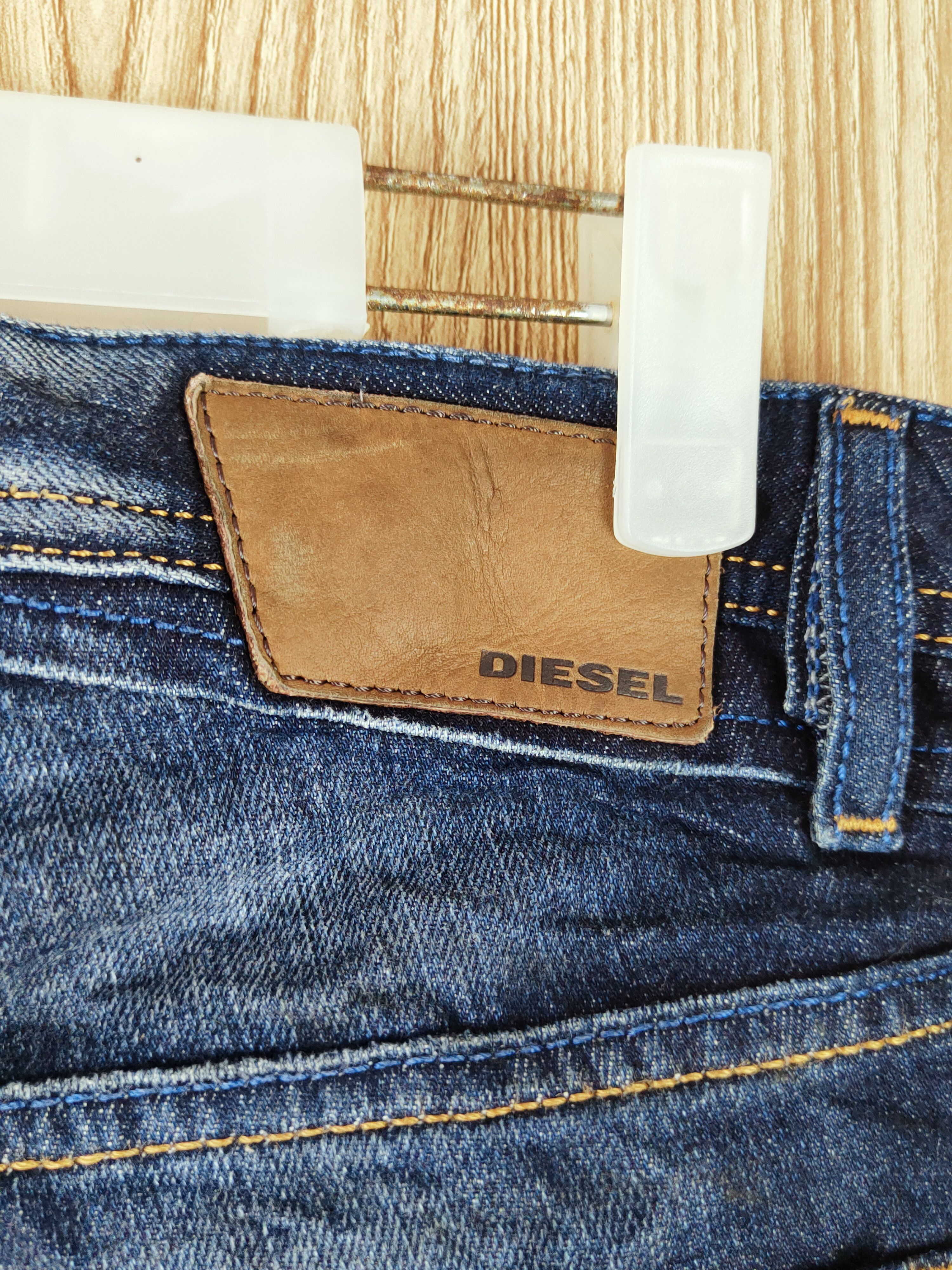 Diesel Diesel Dark Blue Distressed Ripped Jeans #S2691 Size US 31 - 11 Thumbnail