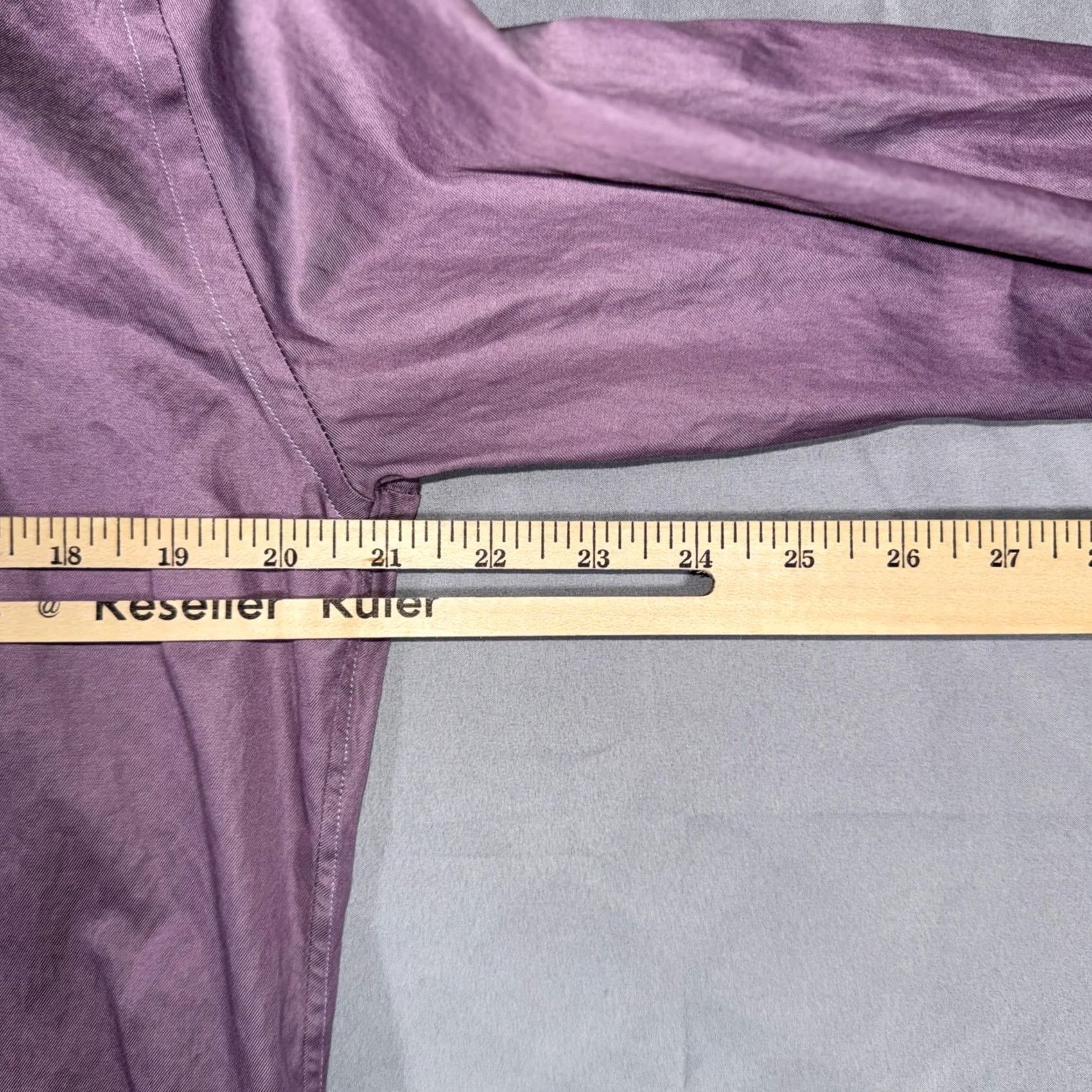 Canali Canali Dress Shirt Mens 16 41 Purple Impeccabile Wrinkle Resistant Made In Italy Size 42R - 7 Thumbnail