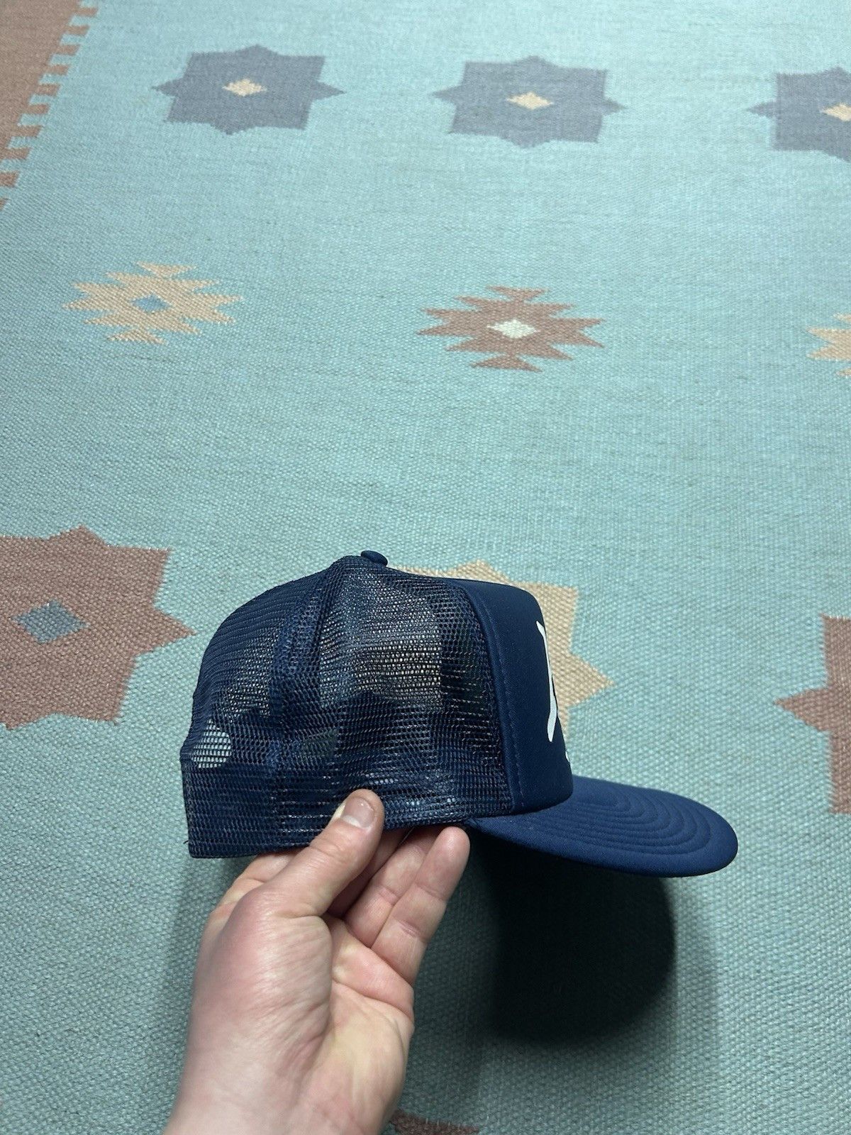 Vintage Vtg trucker hat mesh automatic screw machine ASM blue snap Size ONE SIZE - 8 Thumbnail