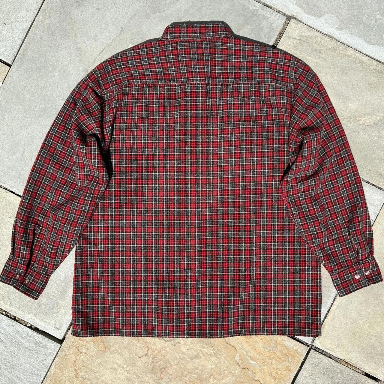 Vintage Vintage 90s Woven Plaid Work Shirt Size US XL / EU 56 / 4 - 2 Thumbnail