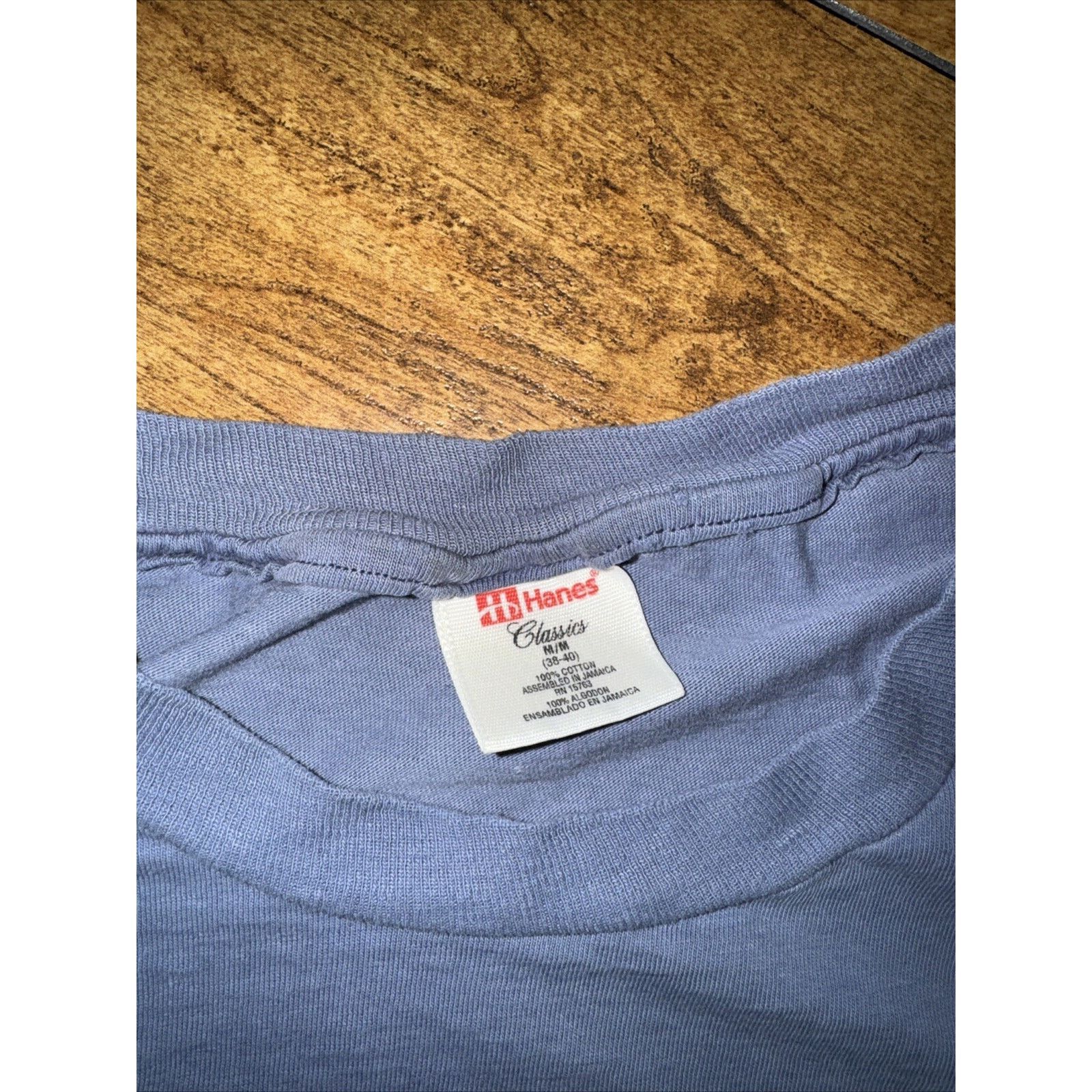 Hanes Vintage Hanes Classic Single Stitch T-Shirt Blue Med 18x27 Size US M / EU 48-50 / 2 - 4 Thumbnail
