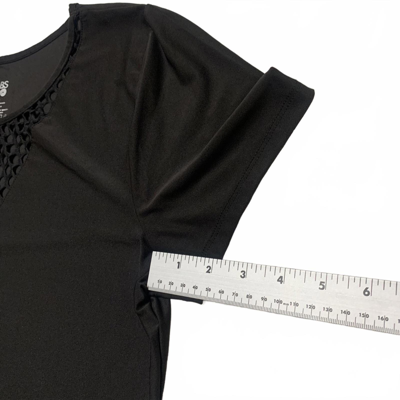 Other ABS Women's X-Large Black Short Sleeve Top Size XL / US 12-14 / IT 48-50 - 8 Thumbnail