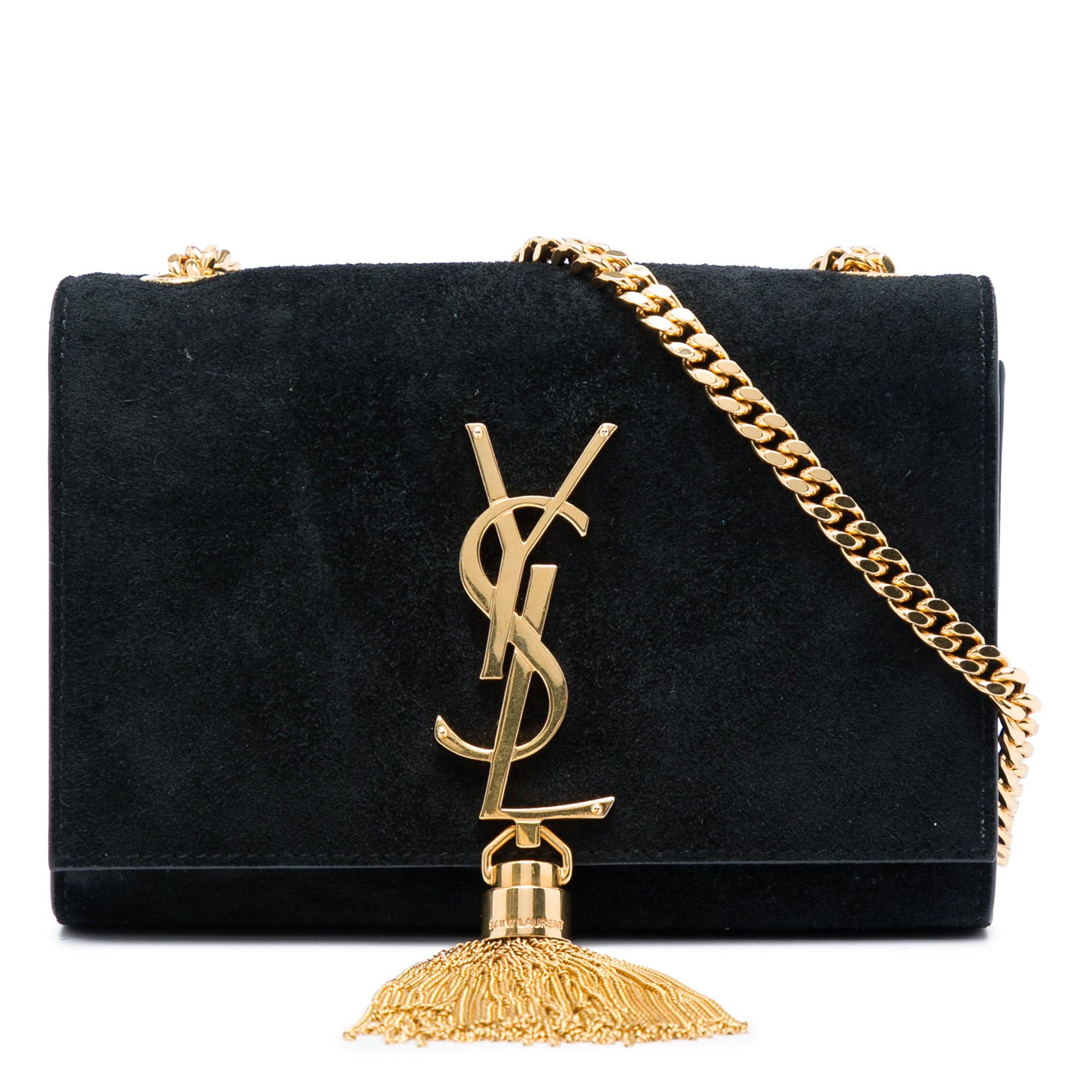 Saint Laurent Paris Suede Monogram Kate Tassel Crossbody Size ONE SIZE - 1 Thumbnail