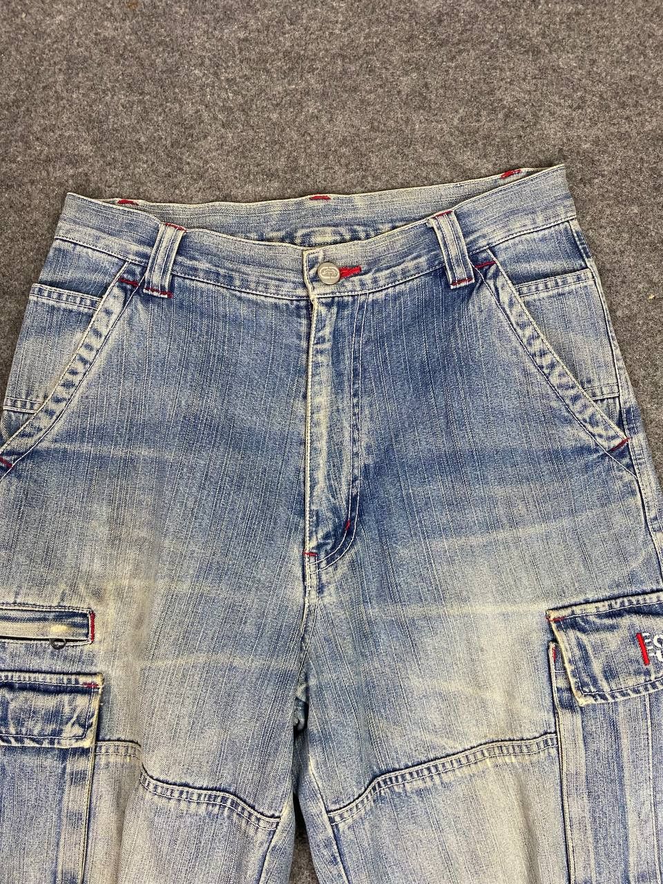 Ecko Unltd. vintage 90s ecko unlmtd baggy cargo denim nice design Size US 31 - 9 Thumbnail