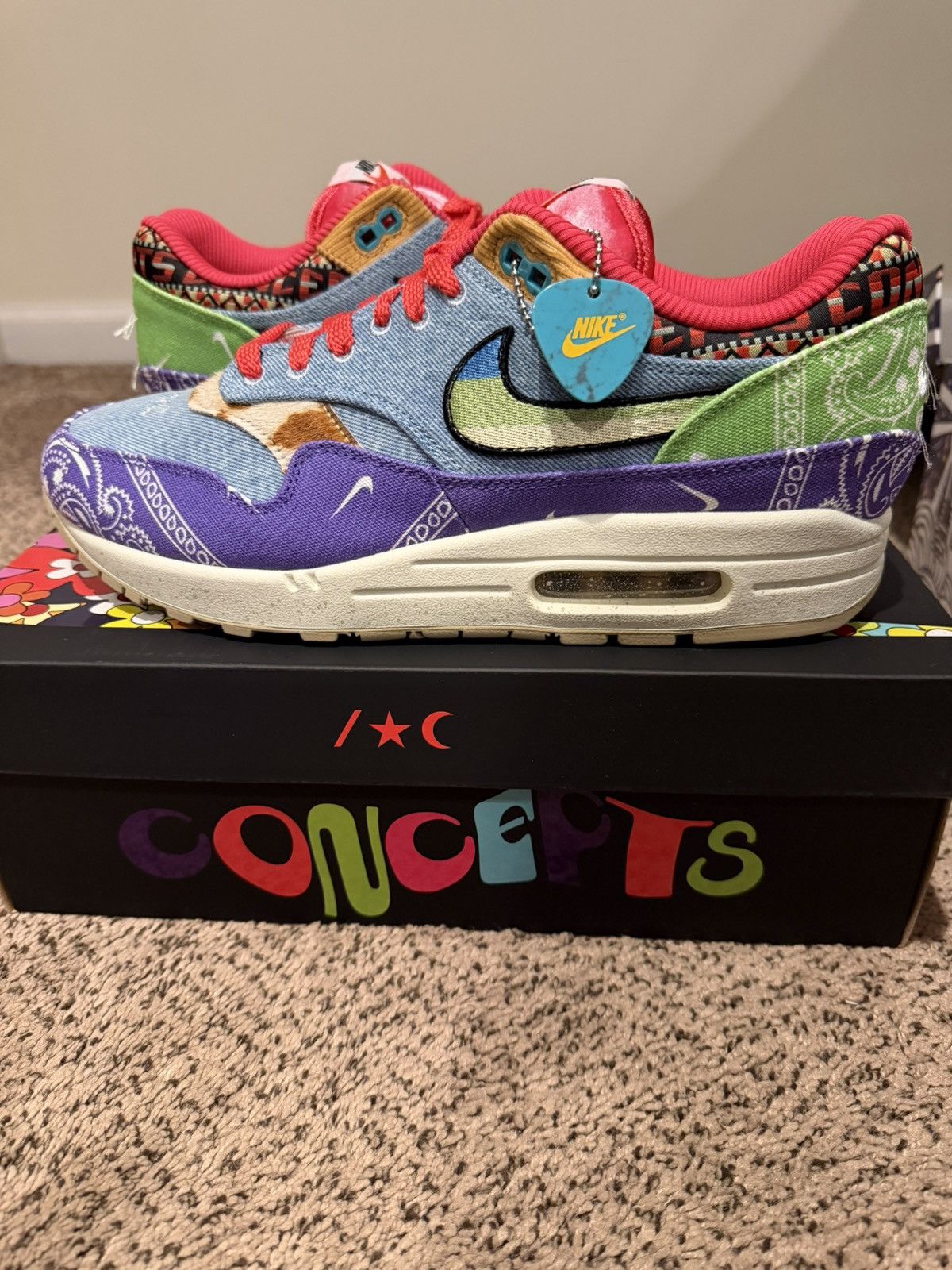 CNCPTS × Nike Nike Air Max 1 Concepts Far Out Size US 11 / EU 44 - 2 Thumbnail