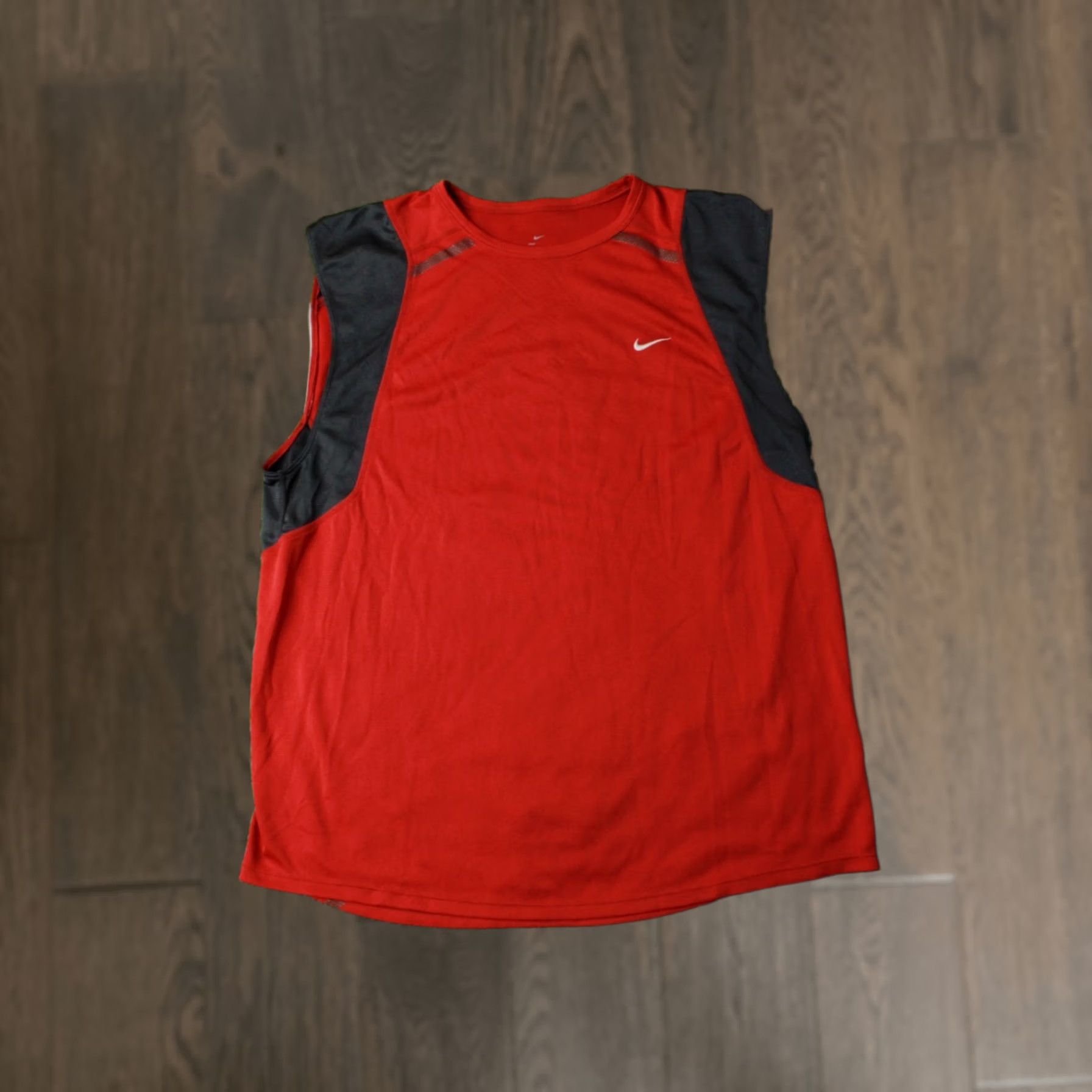 Nike VINTAGE NIKE DRI-FIT TRAINING VEST JERSEY SHIRT M 2005 Red and Gray Mens Size US M / EU 48-50 / 2 - 1 Thumbnail