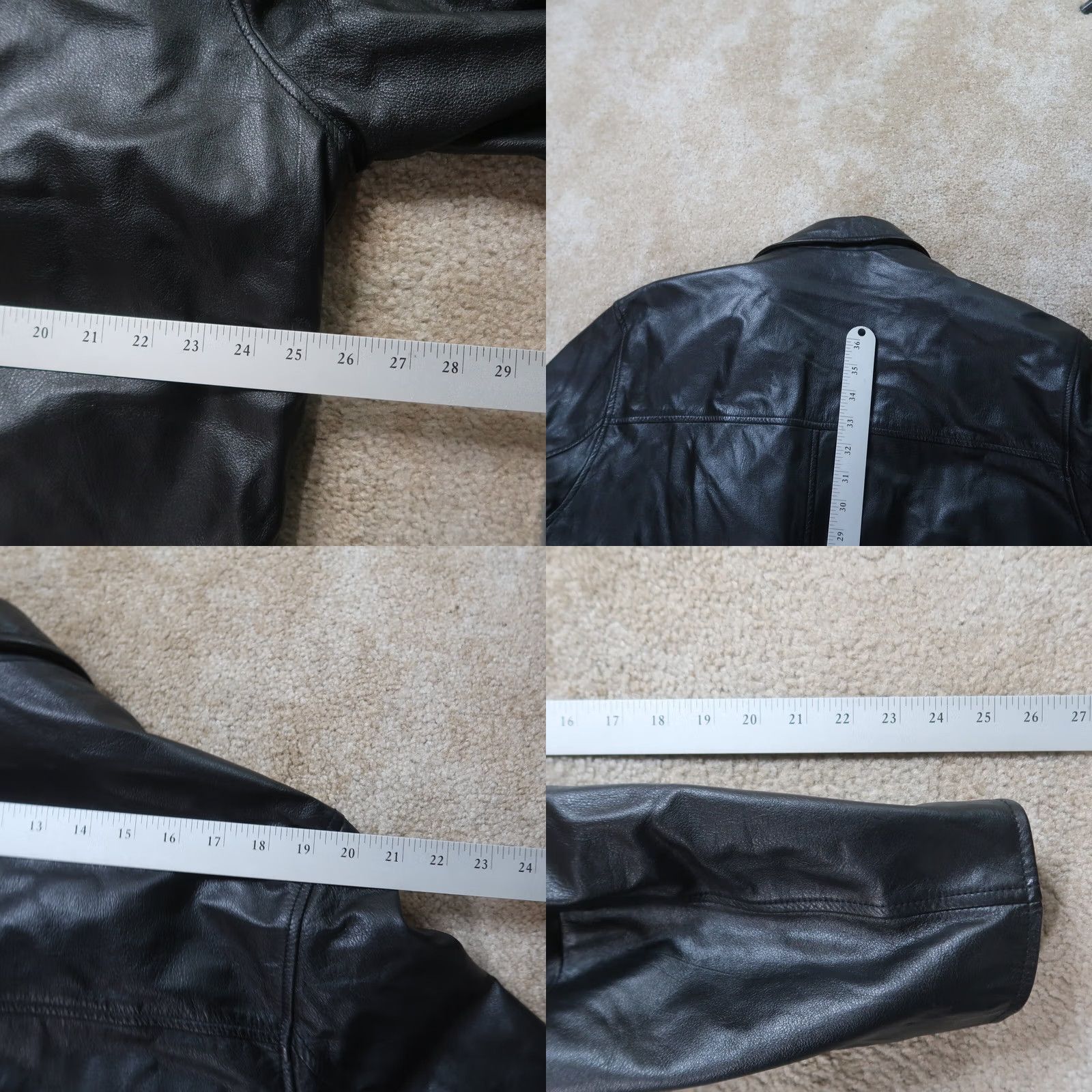 Vintage VINTAGE Wilsons Black Leather Jacket Mens Overcoat XL Full Zip Insulated Lined Nylon 90s Classic Size US XL / EU 56 / 4 - 8 Thumbnail