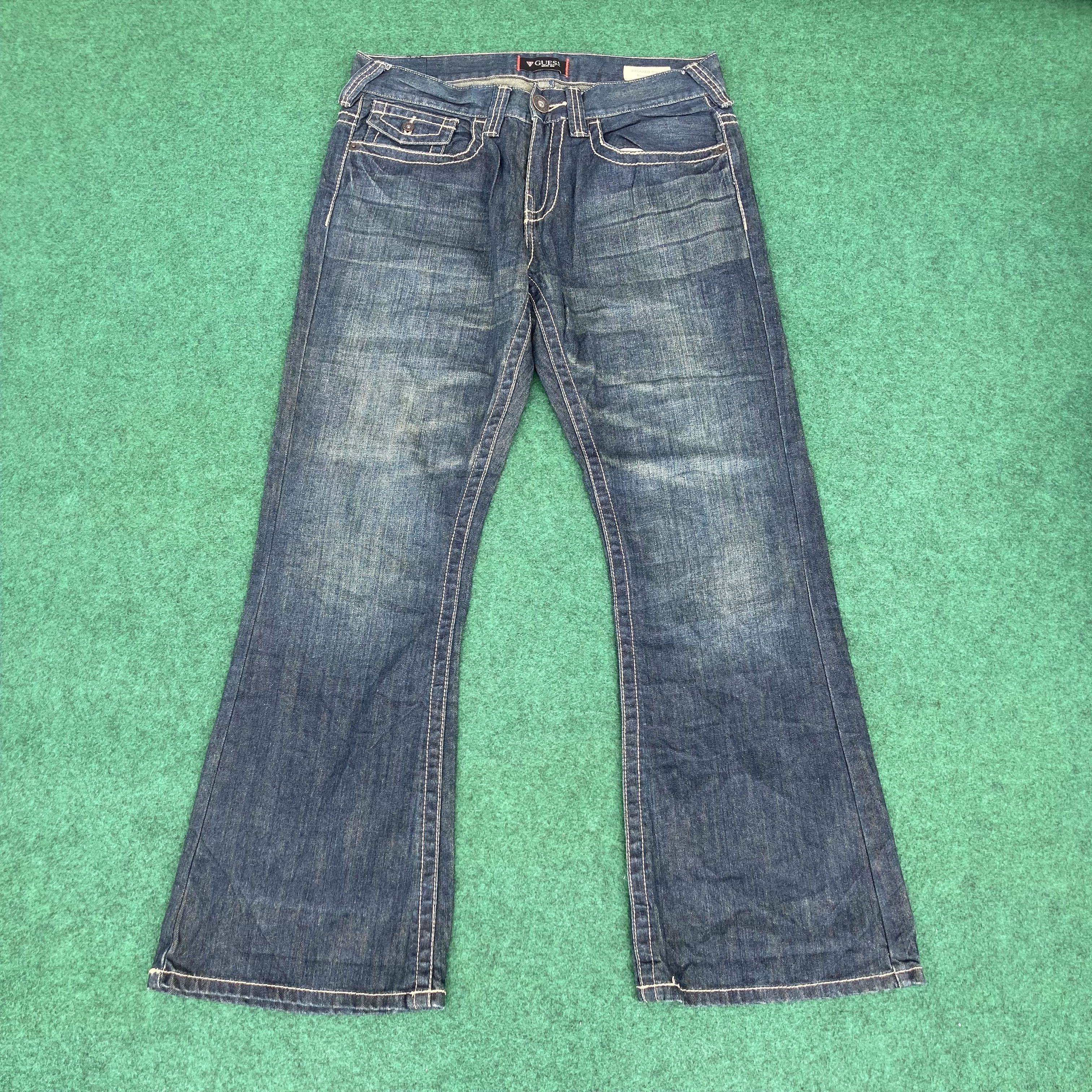 Vtg Guess Flare Hip Hop Style Streetwear Jeans