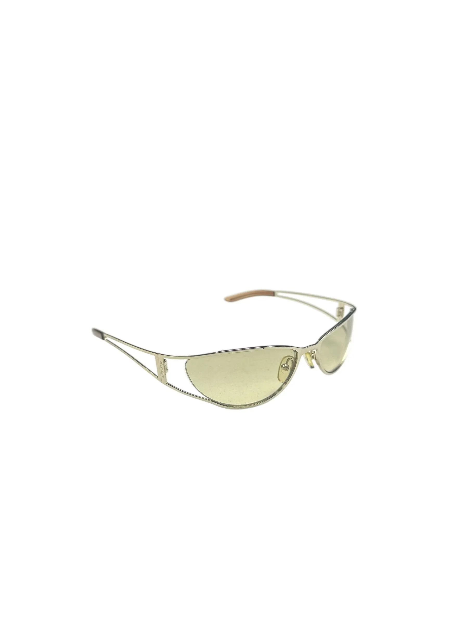 Max Mara Max Mara cateye gold vintage luxury designer sunglasses Size ONE SIZE - 2 Thumbnail