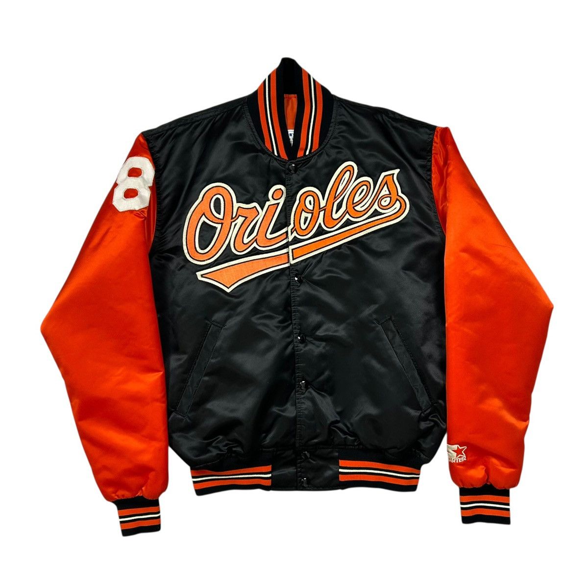 MLB VTG 90s MLB BALTIMORE ORIOLES RIPKEN JR STARTER SATIN JACKET Size US L / EU 52-54 / 3 - 1 Thumbnail
