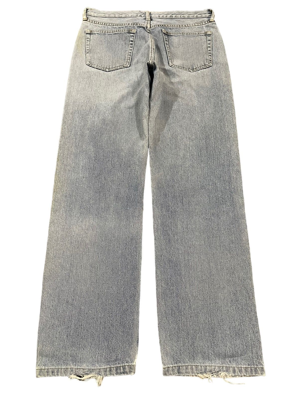 Uniqlo Vintage Japanese Uniqlo Blue Wash Distress Loose Jeans Size US 30 / EU 46 - 2 Thumbnail