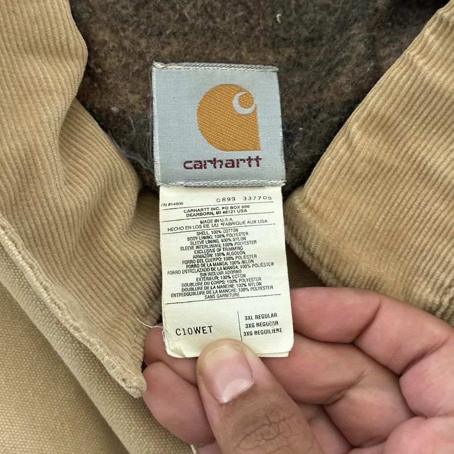 Carhartt Vintage Carhartt C10WET Wheat Western Chore Coat Size US XXL / EU 58 / 5 - 4 Thumbnail