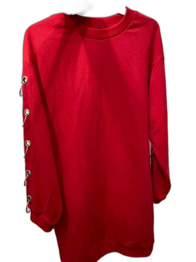 H&M Urban Revivo Red Long Sleeve Sweatshirt-yf Size US S / EU 44-46 / 1 - 1 Thumbnail