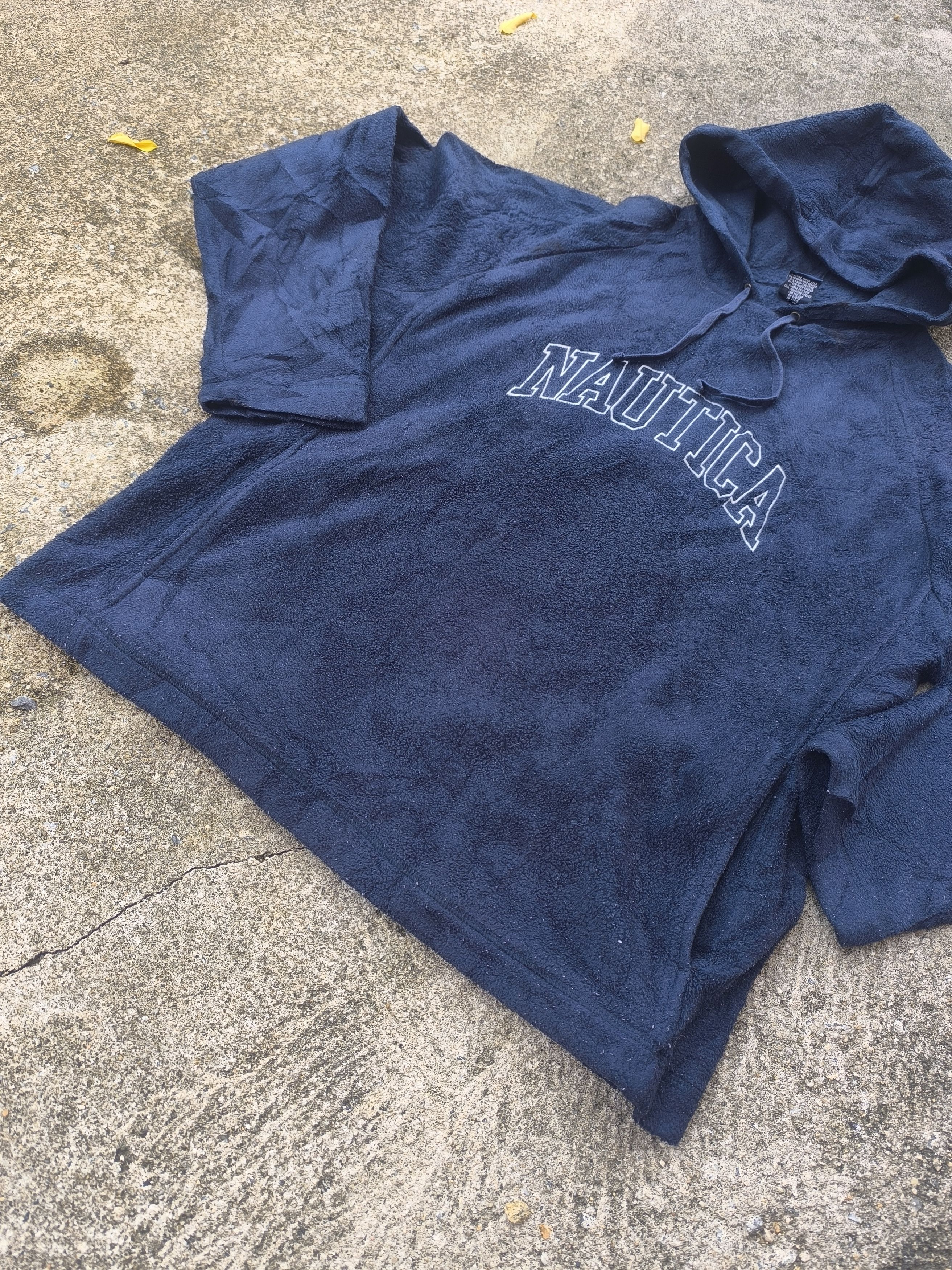 Nautica × Vintage Vintage Nautica hoodie fleece spell out Size US L / EU 52-54 / 3 - 2 Thumbnail
