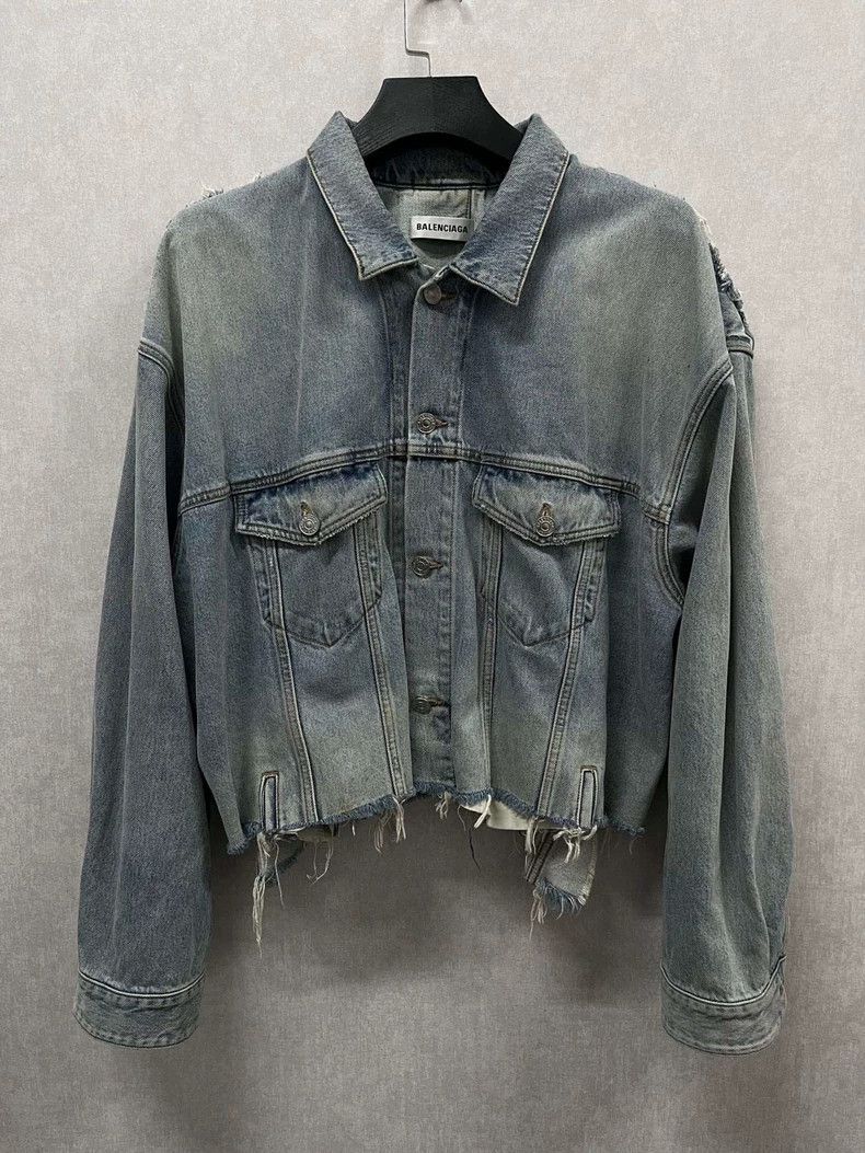 Balenciaga Balenciaga Denim Blazer Size US M / EU 48-50 / 2 - 1 Thumbnail