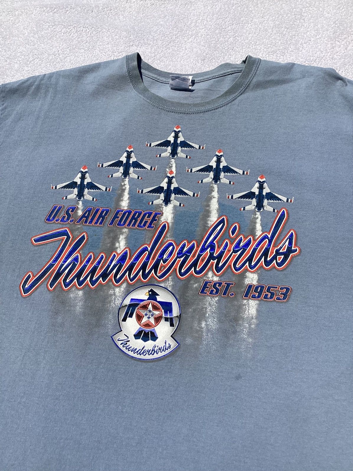 Other Vintage Y2K US Air Force Thunderbirds adult XL T-shirt Size US XL / EU 56 / 4 - 2 Thumbnail