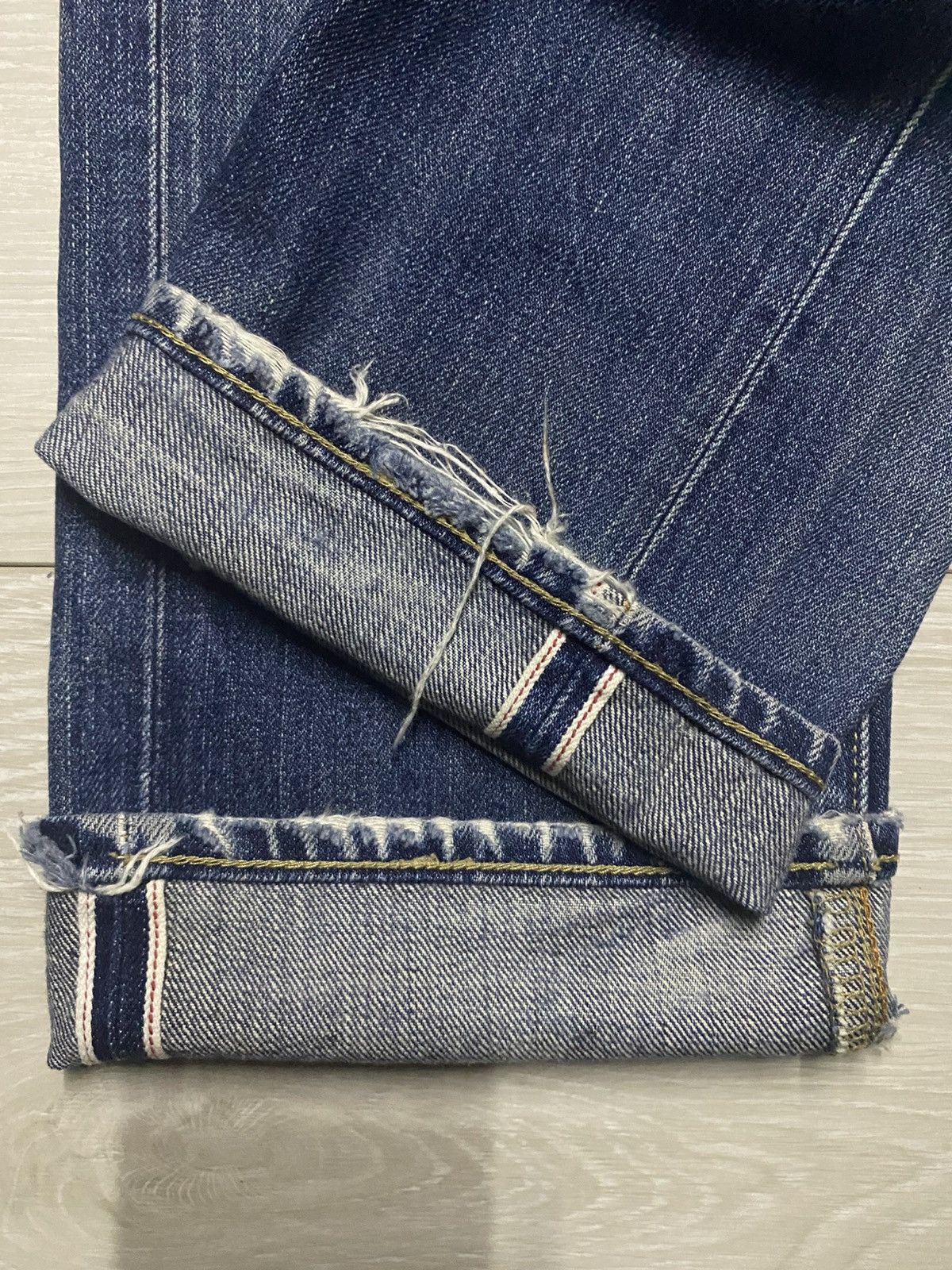 Japanese Brand Vintagw Japanese Uniqlo Selvedge Mud Wash Straight Fit Jeans Size US 28 / EU 44 - 9 Thumbnail