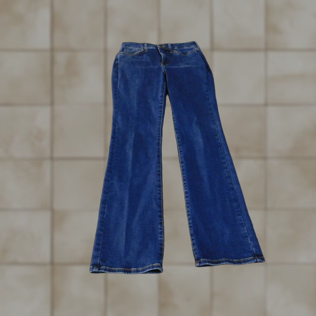 NYDJ NYDJ Jeans Barbara Bootcut Petite 6P Blue Denim Shaping Stretch 5-Pocket Regular Inseam 30in Womens Size 28" / US 6 / IT 42 - 1 Thumbnail