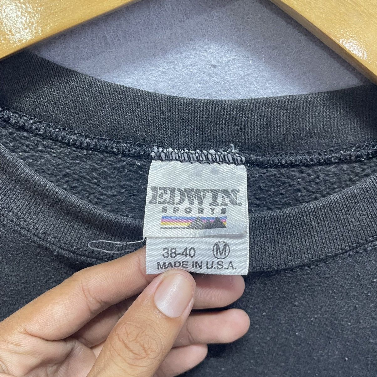 Edwin Edwin Sports Made in USA Crewneck Sweatshirt (Black) Size US M / EU 48-50 / 2 - 6 Thumbnail