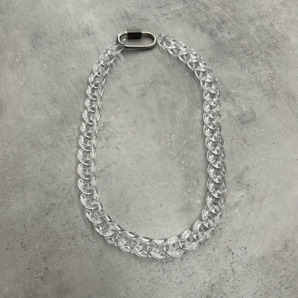 Vintage Y2K 2000s translucent clear Cuban link hiphop skater chain Size ONE SIZE - 1 Thumbnail