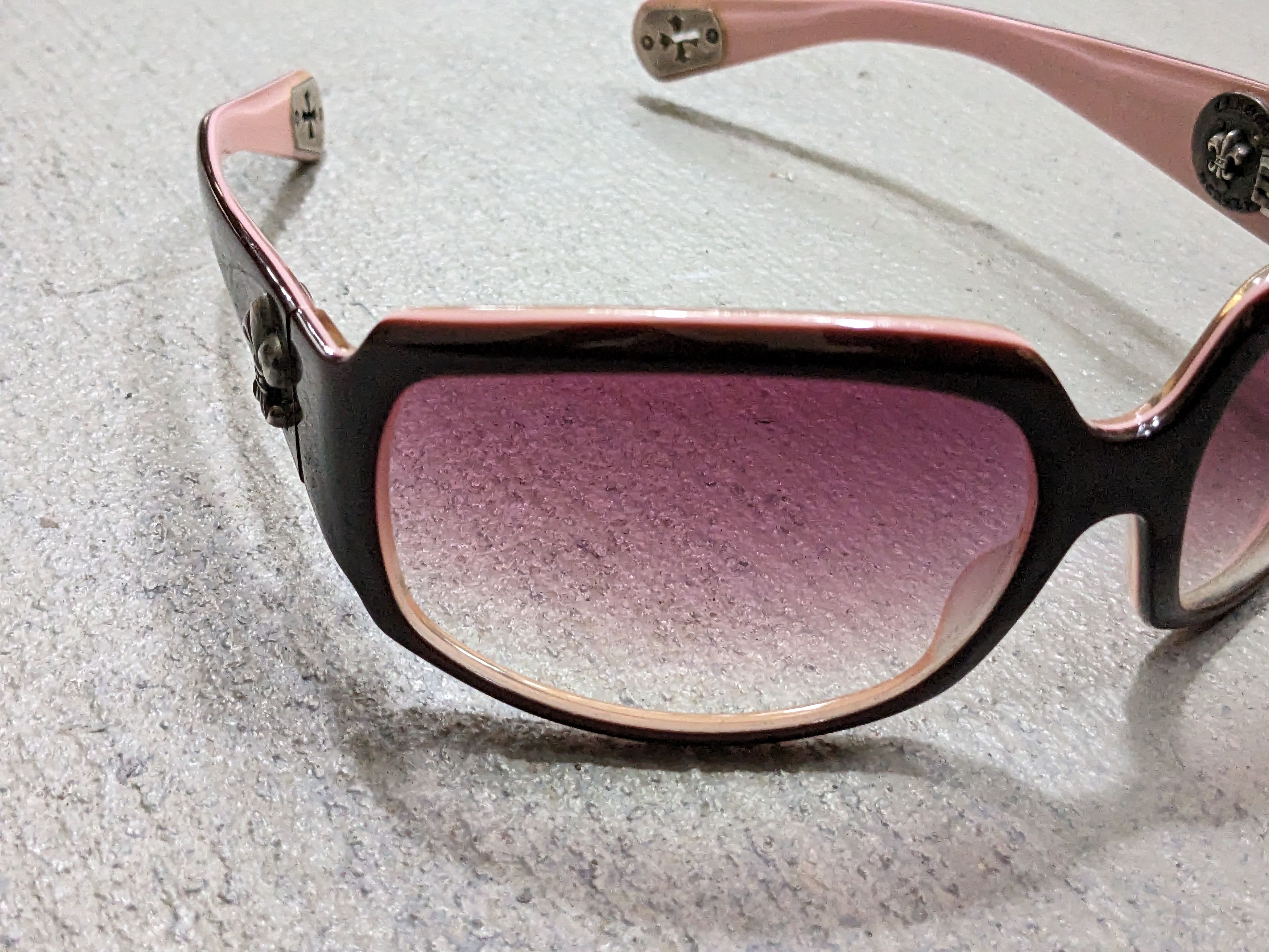Chrome Hearts Chrome Hearts MAX Sunglasses Pink Brown Oval Oversized Size ONE SIZE - 2 Thumbnail