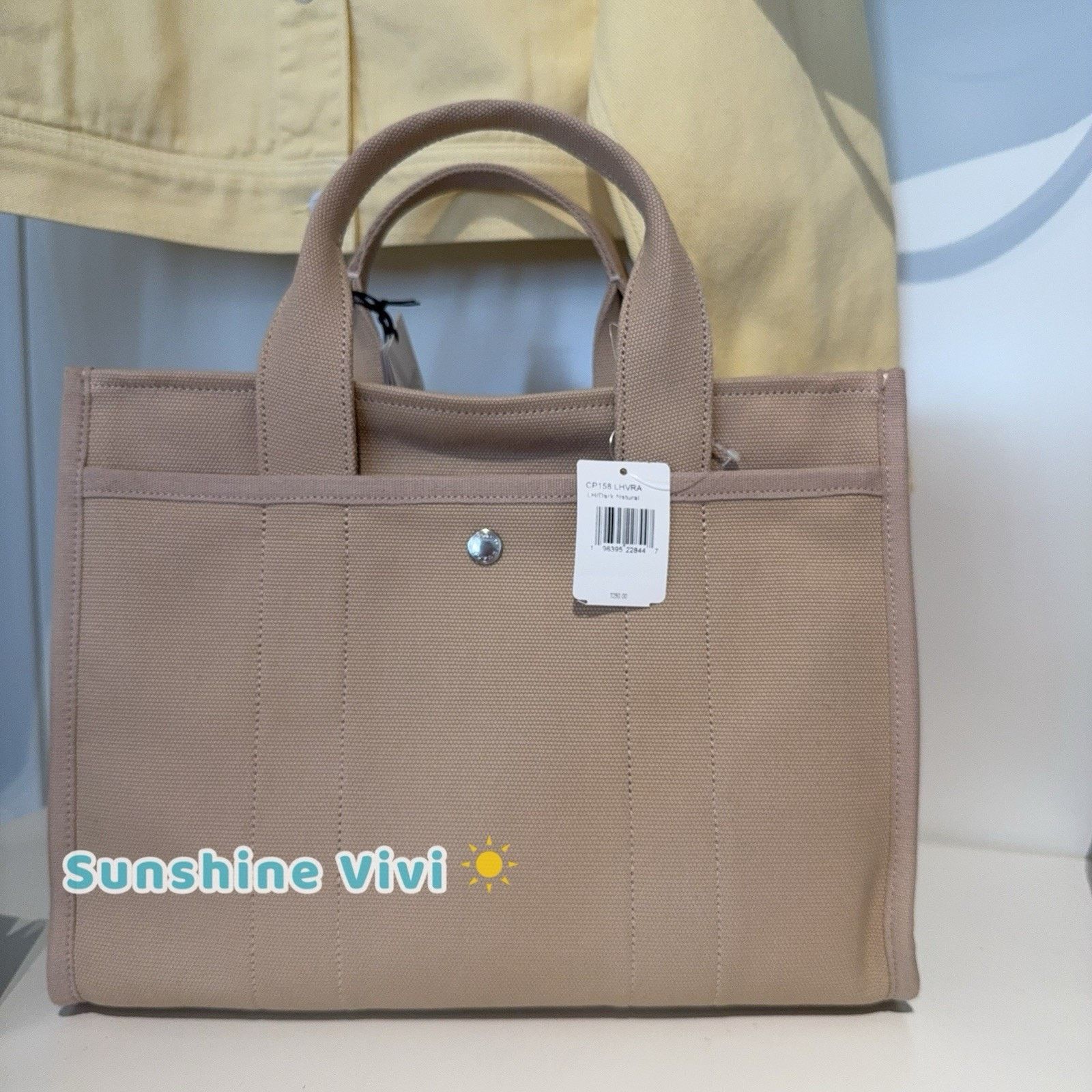Coach NWT Coach CP158 Tote Bag Cargo Zipper Closure Dark Natural Size ONE SIZE - 3 Thumbnail
