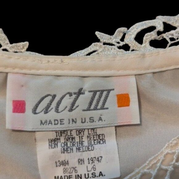 Vintage Vintage Cottagecore Lace Collar Long Sleeve Blouse Size L / US 10 / IT 46 - 6 Thumbnail
