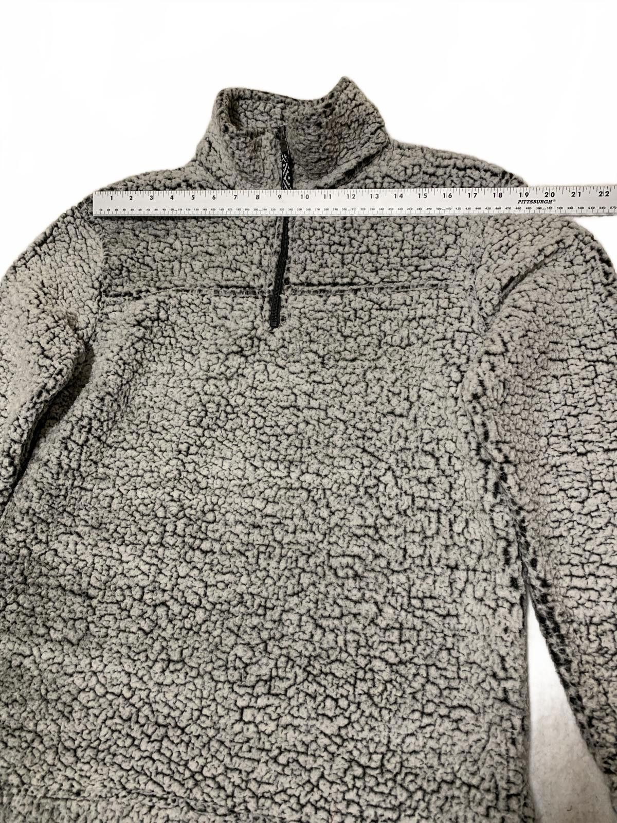 Other Boxercraft Men's M Gray Sherpa Fleece Quarter-Zip Size US M / EU 48-50 / 2 - 8 Thumbnail