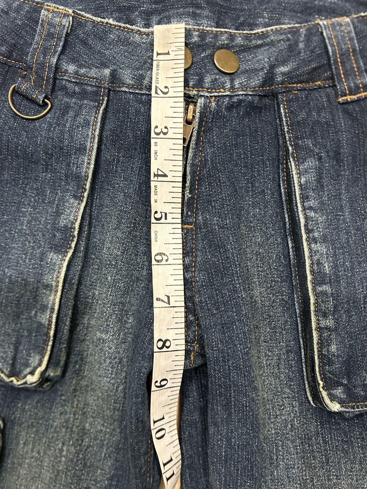 Japanese Brand Y2K Tao Japan Cargo Multi Pocket Tactical Jeans Size 30" / US 8 / IT 44 - 12 Thumbnail