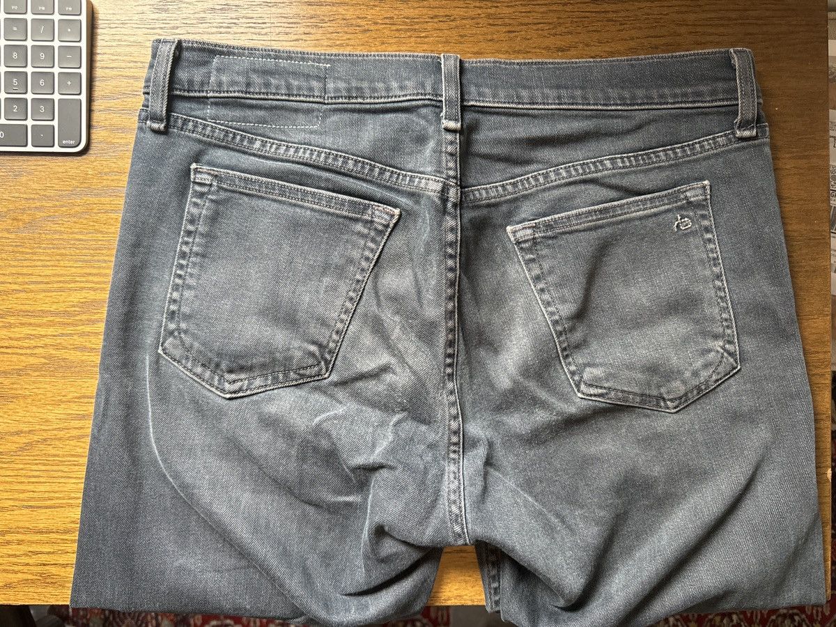Rag & Bone Rag & Bone Standard Issue Washed Grey Blue Jeans Size US 32 / EU 48 - 2 Thumbnail