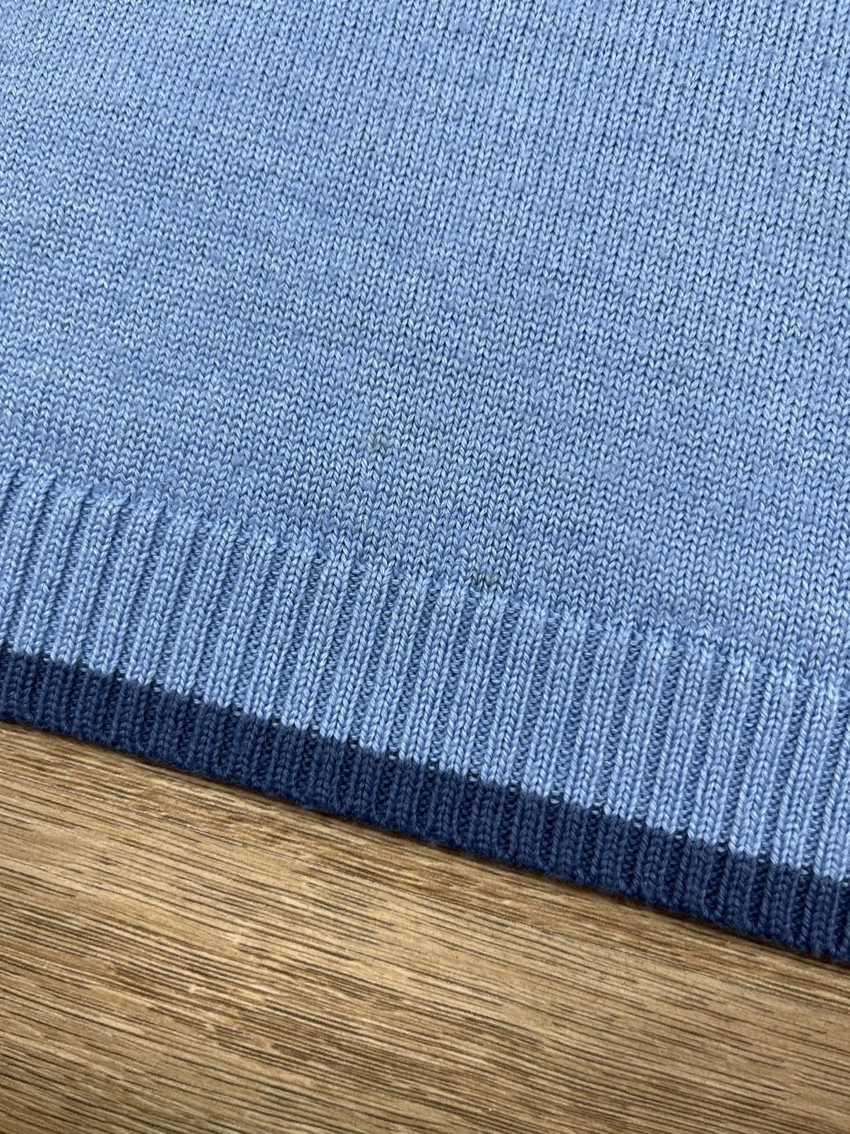 Yves Saint Laurent Vintage Yves Saint Laurent Knit Sweater YSL Big Logo Blue Size US XXL / EU 58 / 5 - 6 Thumbnail