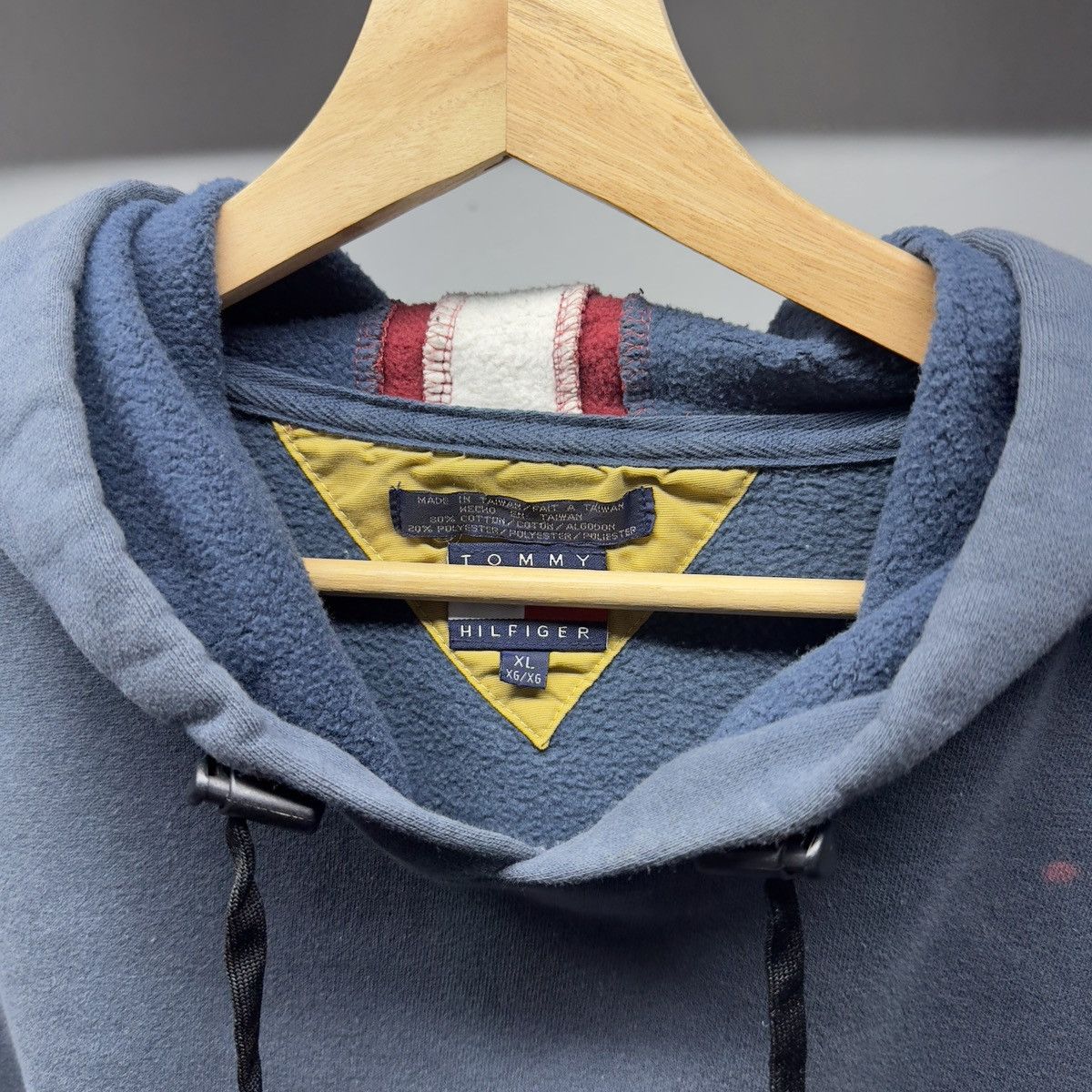 Vintage Tommy Hilfiger Boardsports Hoodie Thrashed Faded ERD Grunge Size US XL / EU 56 / 4 - 3 Thumbnail