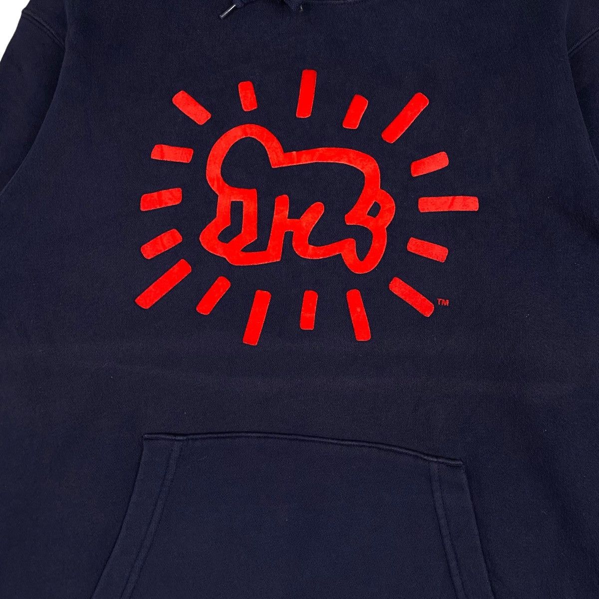 Keith Haring × Vintage Vintage SPRZNY Keith Haring Hoodie Navy Size L Size US L / EU 52-54 / 3 - 5 Thumbnail