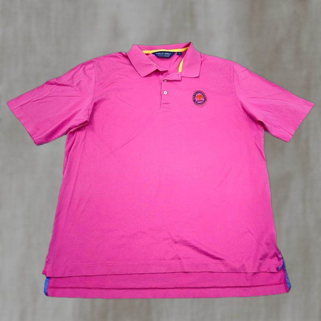 Ralph Lauren Polo Golf Polo Shirt Men L Pink Vintage No Size US L / EU 52-54 / 3 - 1 Thumbnail