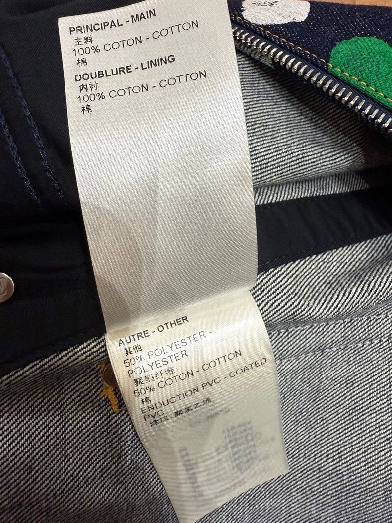 Louis Vuitton Louis Vuitton Yayoi Kusama co-branded polka-dot denim skir Size 33" - 6 Thumbnail