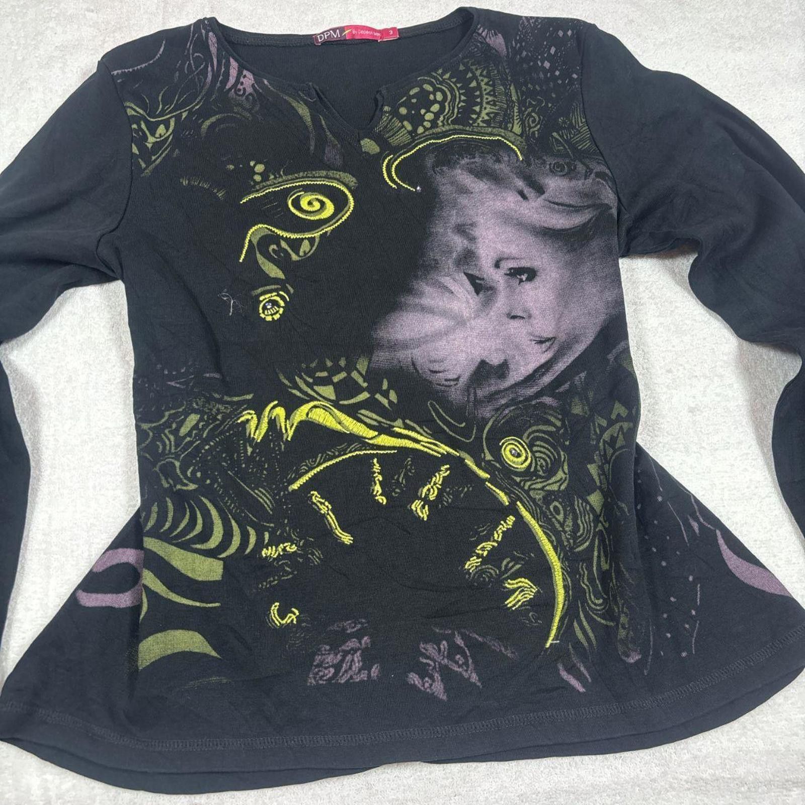 Other y2k vintage euro graphic long sleeve Size M / US 6-8 / IT 42-44 - 3 Thumbnail