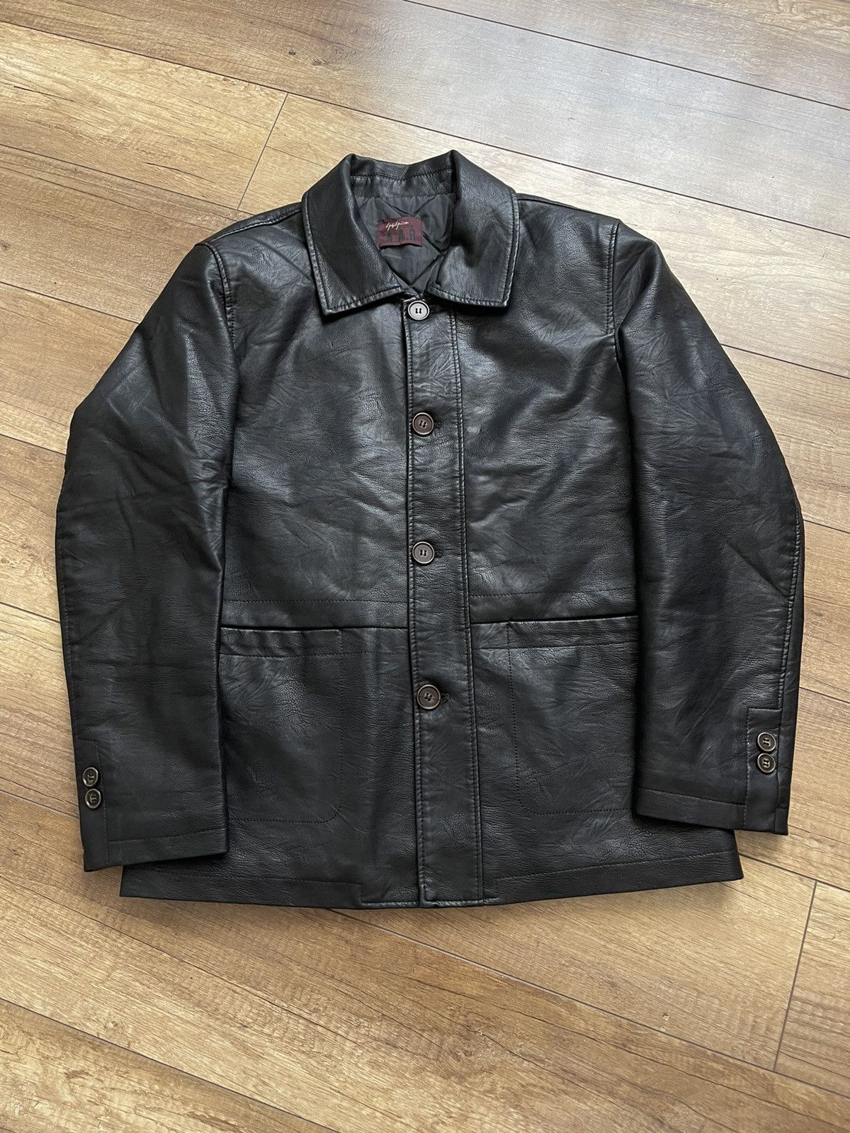 Japanese Brand A.A.R Yohji Yamamoto Vintage Leather Jacket Japan 90s Size US L / EU 52-54 / 3 - 2 Thumbnail