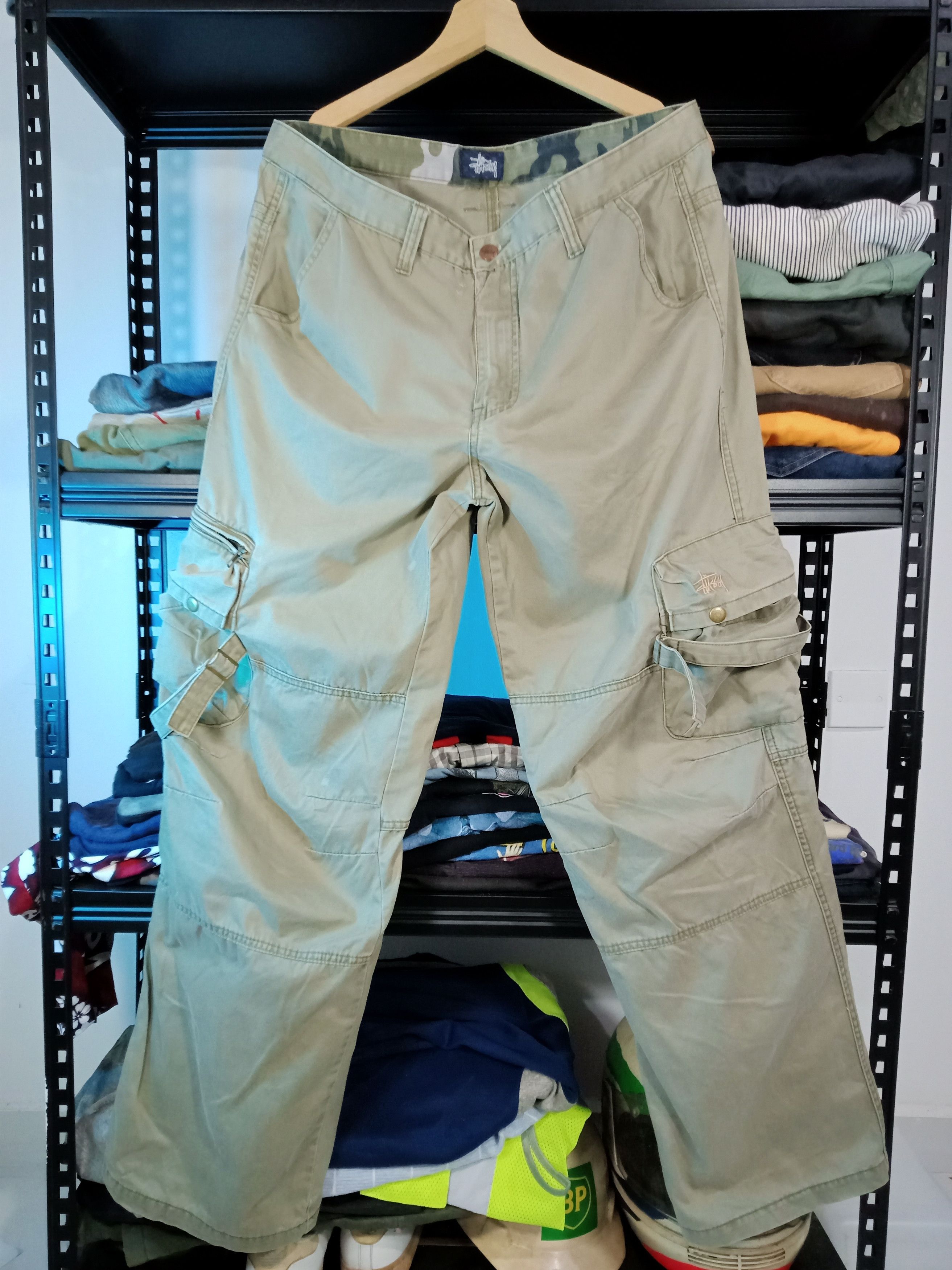 Stussy Stussy deluxe sz 36 pants herringbone distressed supreme