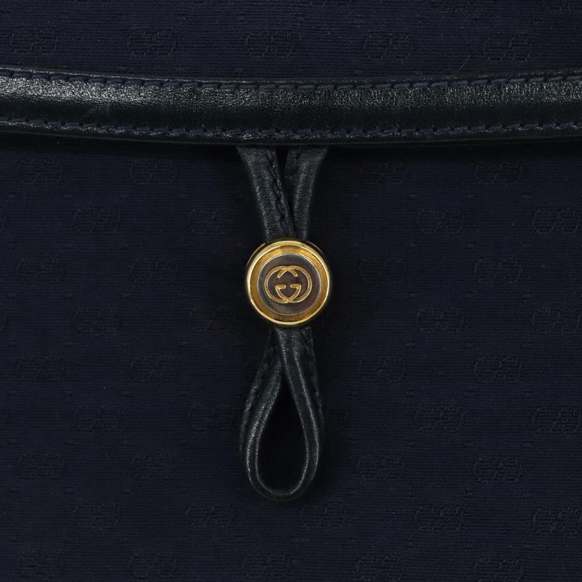 Gucci GUCCI Micro GG Canvas Shoulder Bag Navy Size ONE SIZE - 14 Thumbnail