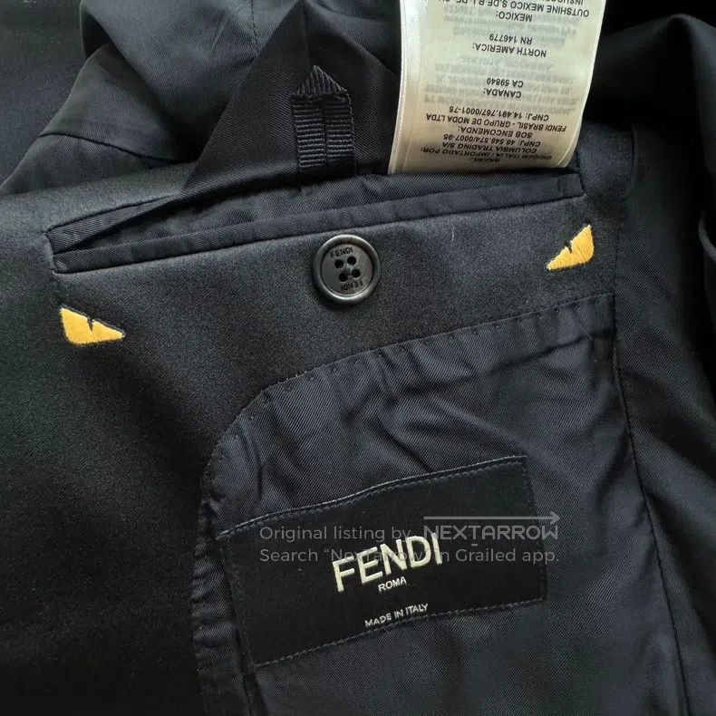 Fendi Fendi Classic Monster Monster Suit Jacket Size M / US 6-8 / IT 42-44 - 7 Thumbnail