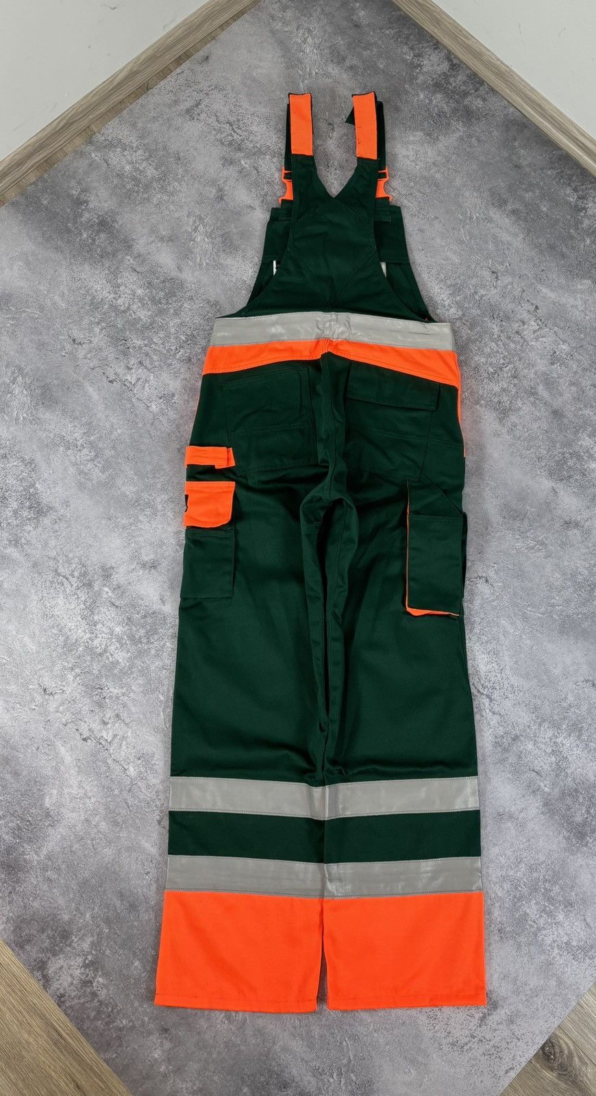 Other Mascot Men’s NWT Bib & Brace Reflective Work Overalls Size US 30 / EU 46 - 2 Thumbnail