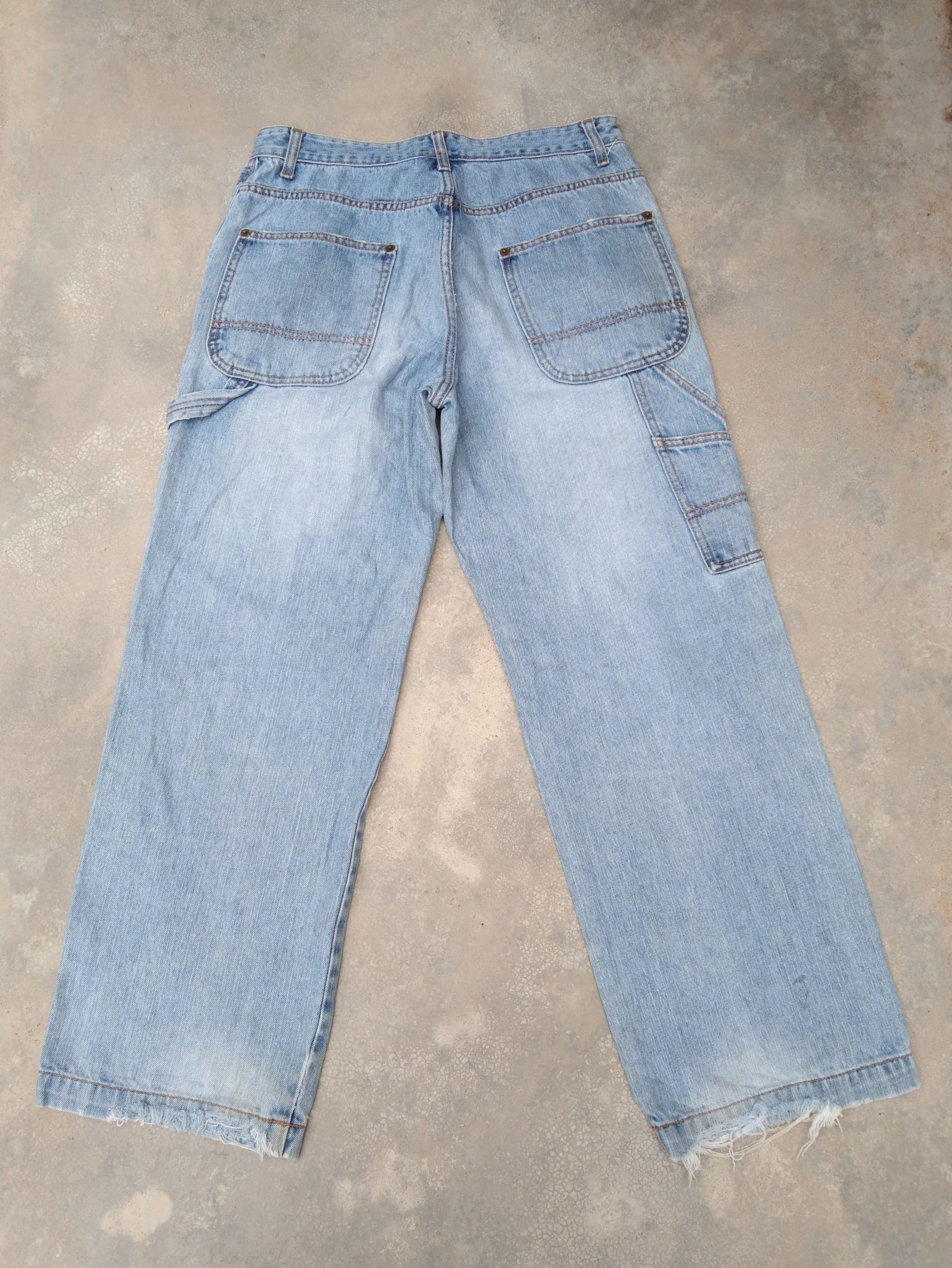 image of Jnco x Vintage Distressed Duck Head Carpenter Jeans 30X29 in Blue, Men's