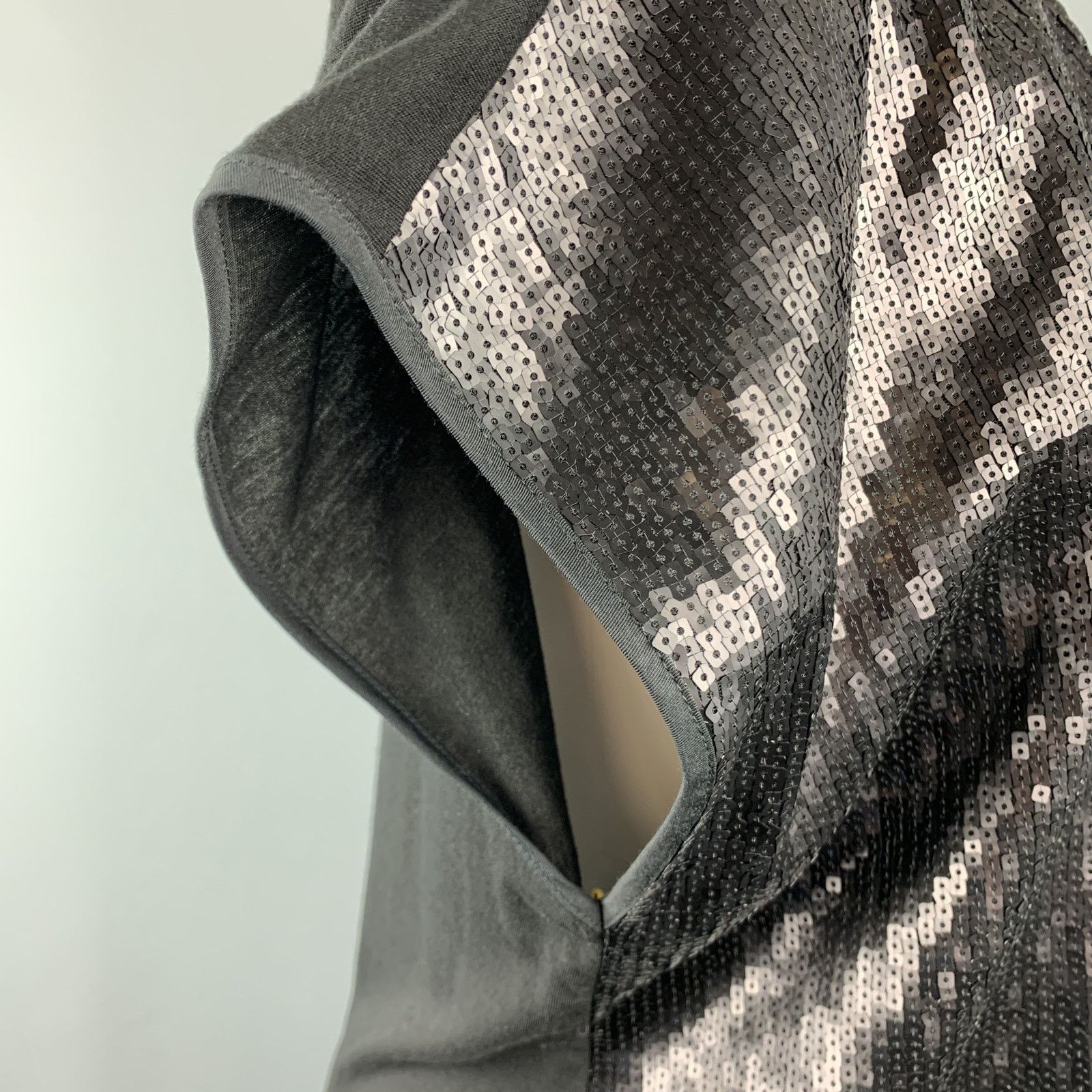 Rag & Bone Size 0 Black Lyocell Blend Sequined Draped Tunic Textured Size XS / US 0-2 / IT 36-38 - 4 Thumbnail