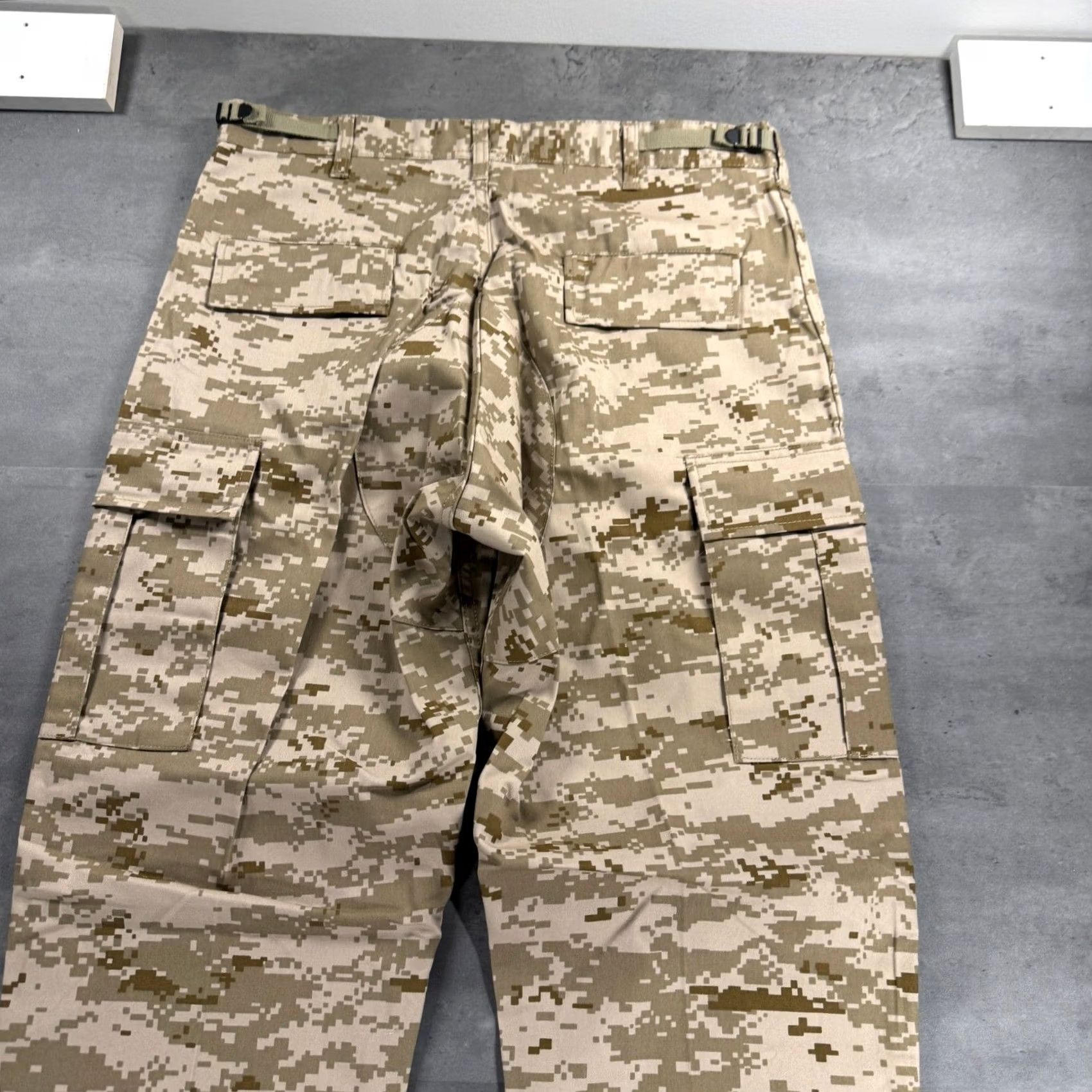 Backbone Backbone Pants Cargo Mens M Beige Digital Desert Camo Tactical Outdoor Military USA Size US 34 / EU 50 - 4 Thumbnail