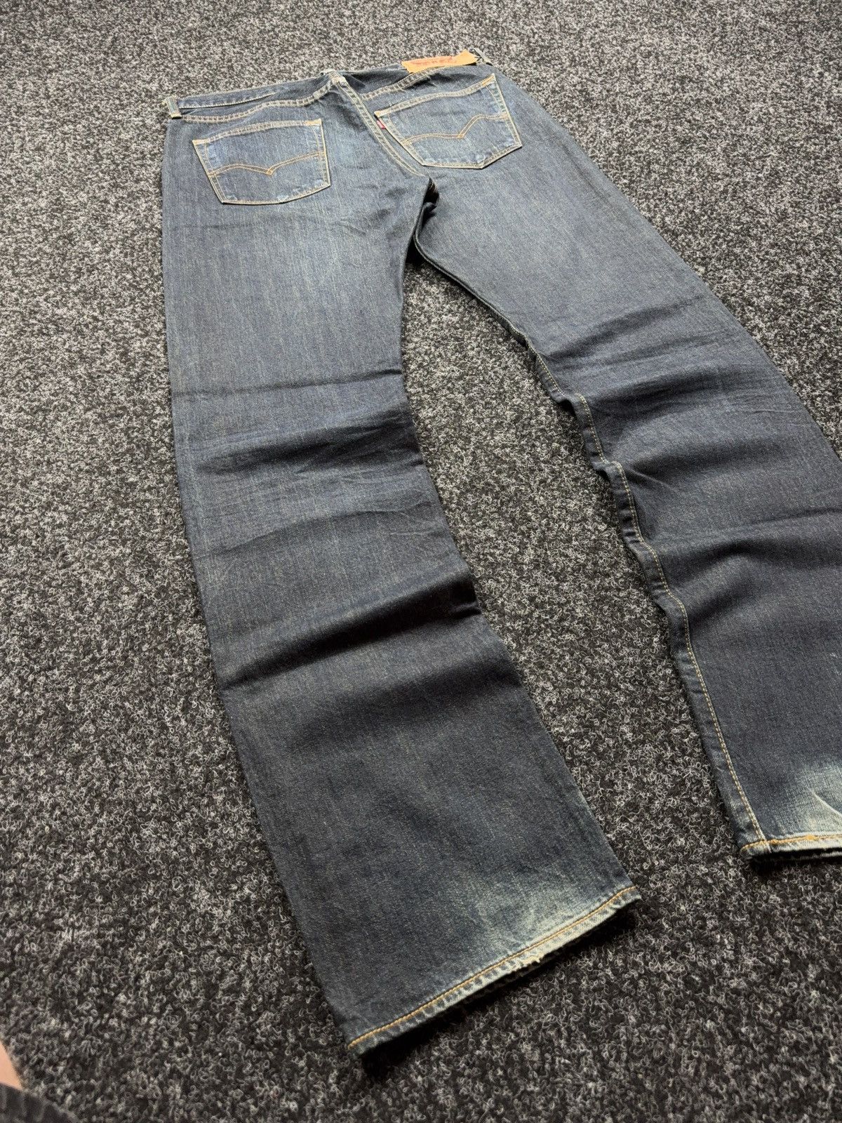 Levi's Levi’s 501 Original Straight Faded Denim Punk Retro Jeans Size US 34 / EU 50 - 12 Thumbnail
