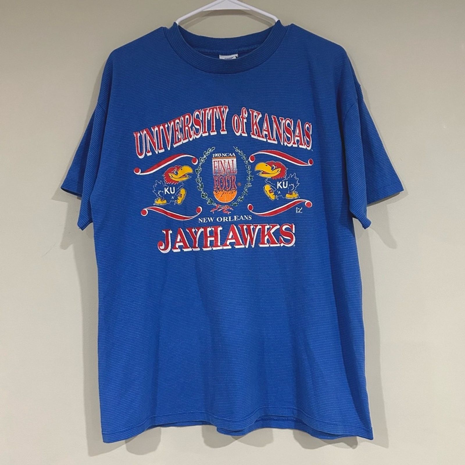Other Vintage 1993 Kansas Jayhawks Basketball Final Four Shirt Size US L / EU 52-54 / 3 - 1 Thumbnail