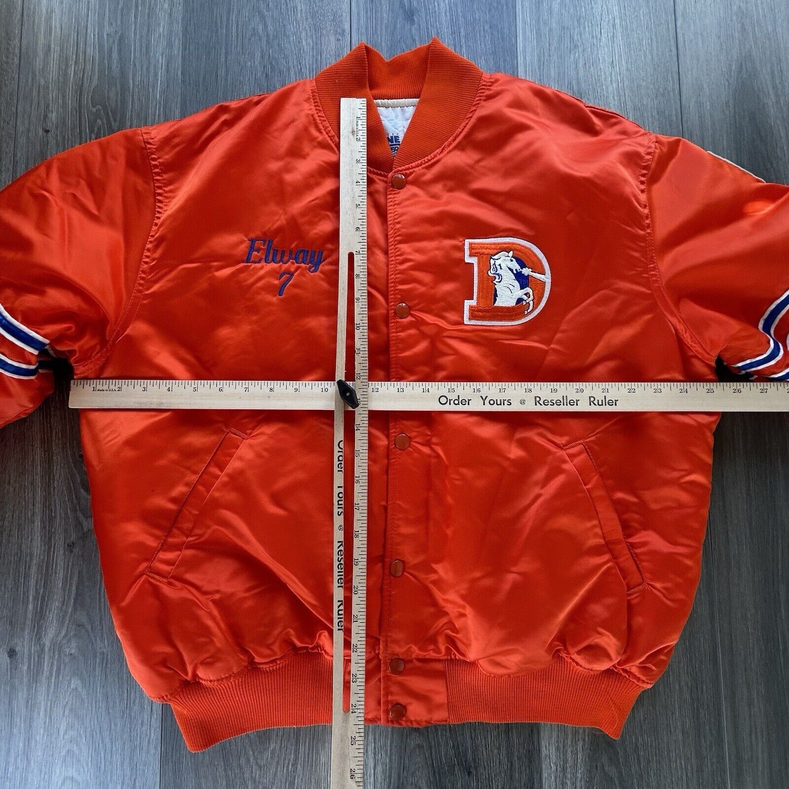 Starter Starter Denver Broncos Satin Jacket John Elway Super Bowl Size US XL / EU 56 / 4 - 14 Thumbnail