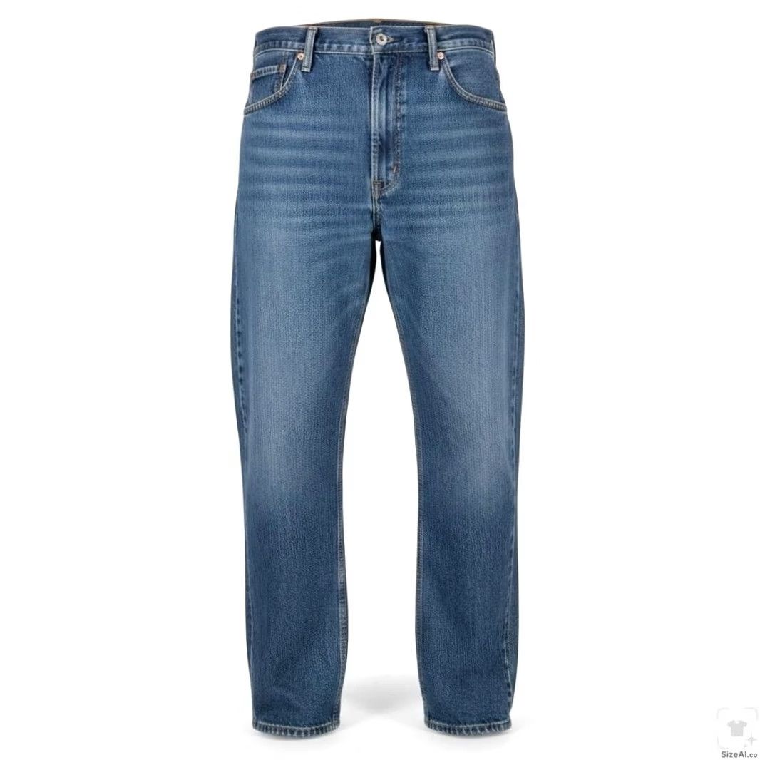 Levi's Levi's 550 Jeans Mens 42x32 Blue Medium Wash Relaxed Tapered Denim Zip Fly Jeans Size US 42 / EU 58 - 2 Thumbnail