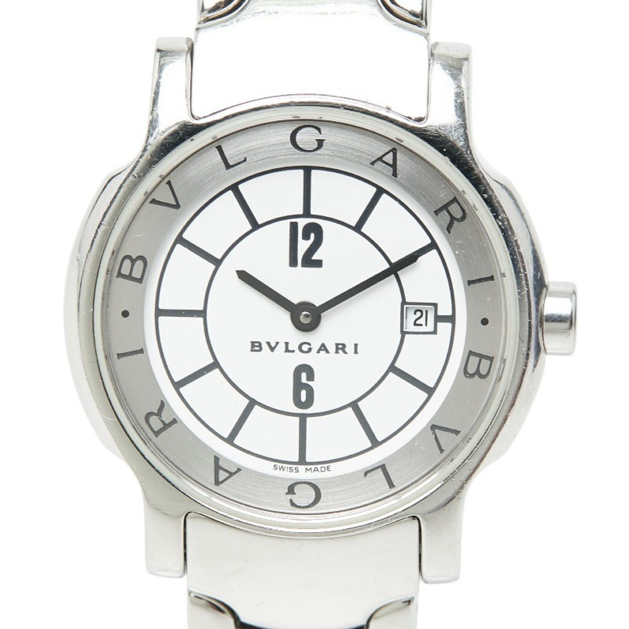 Bvlgari Bulgari Solotempo ST29S Quartz Watch, White Dial, Stainless Steel, Women's, BVLGARI Size ONE SIZE - 1 Thumbnail